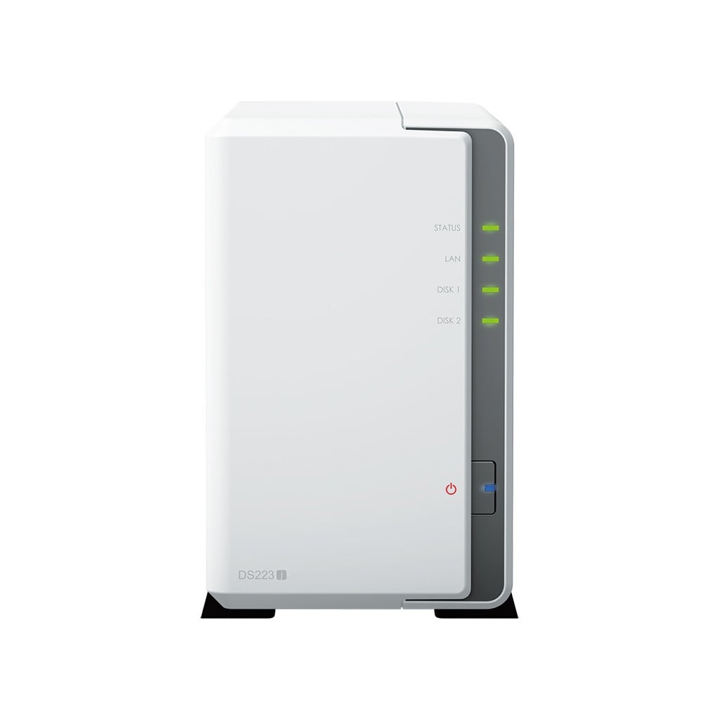 Synology Disk Station DS223J - Servidor NAS - SATA 6Gb/s - RAID (expansão de disco rígido) 0, 1, JBOD - RAM 1 GB - Gigabit Ethernet - iSCSI assistência