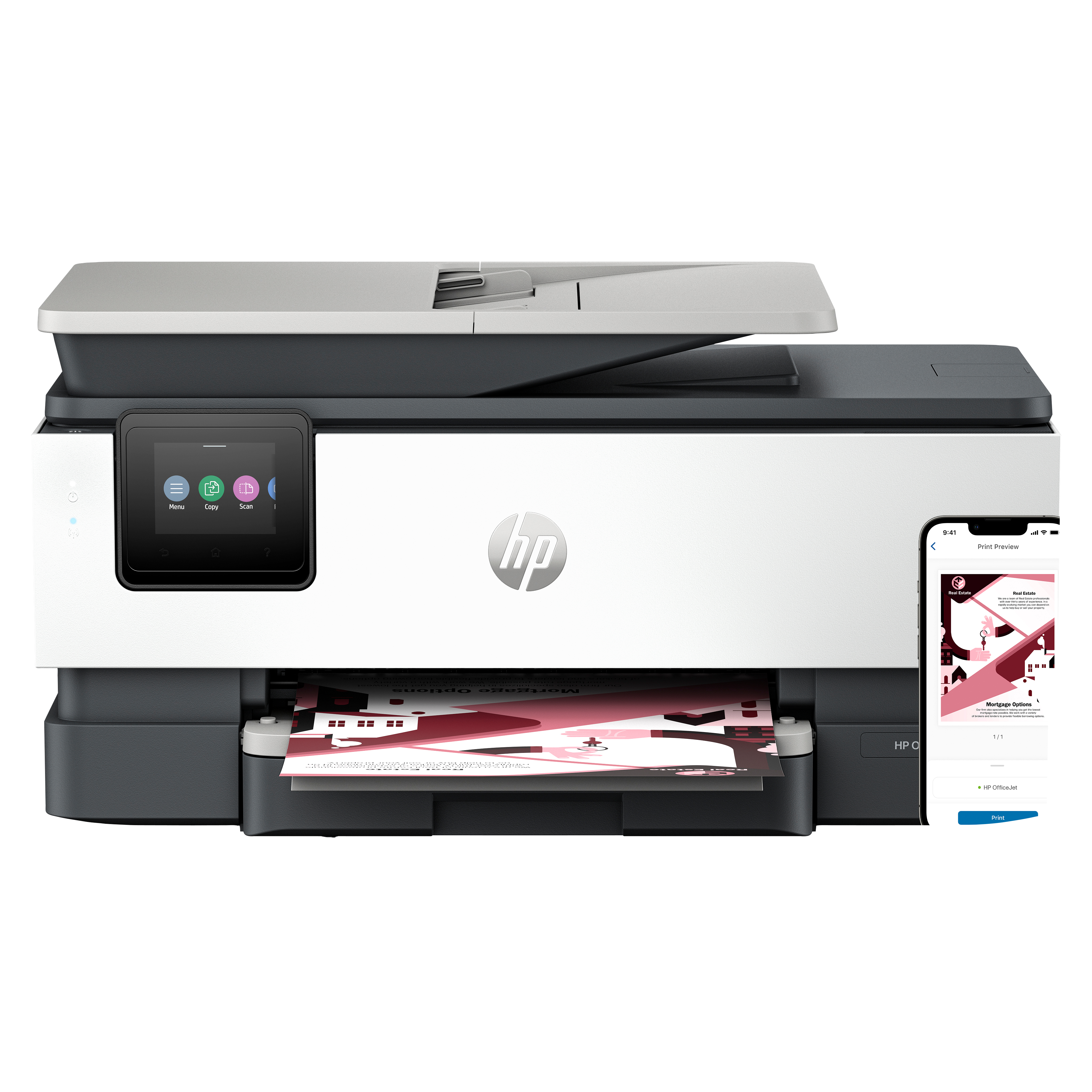 HP OfficeJet Pro 8122e Sem fios All-in-One Cor Impressora, Instant Ink; Impressão frente e verso