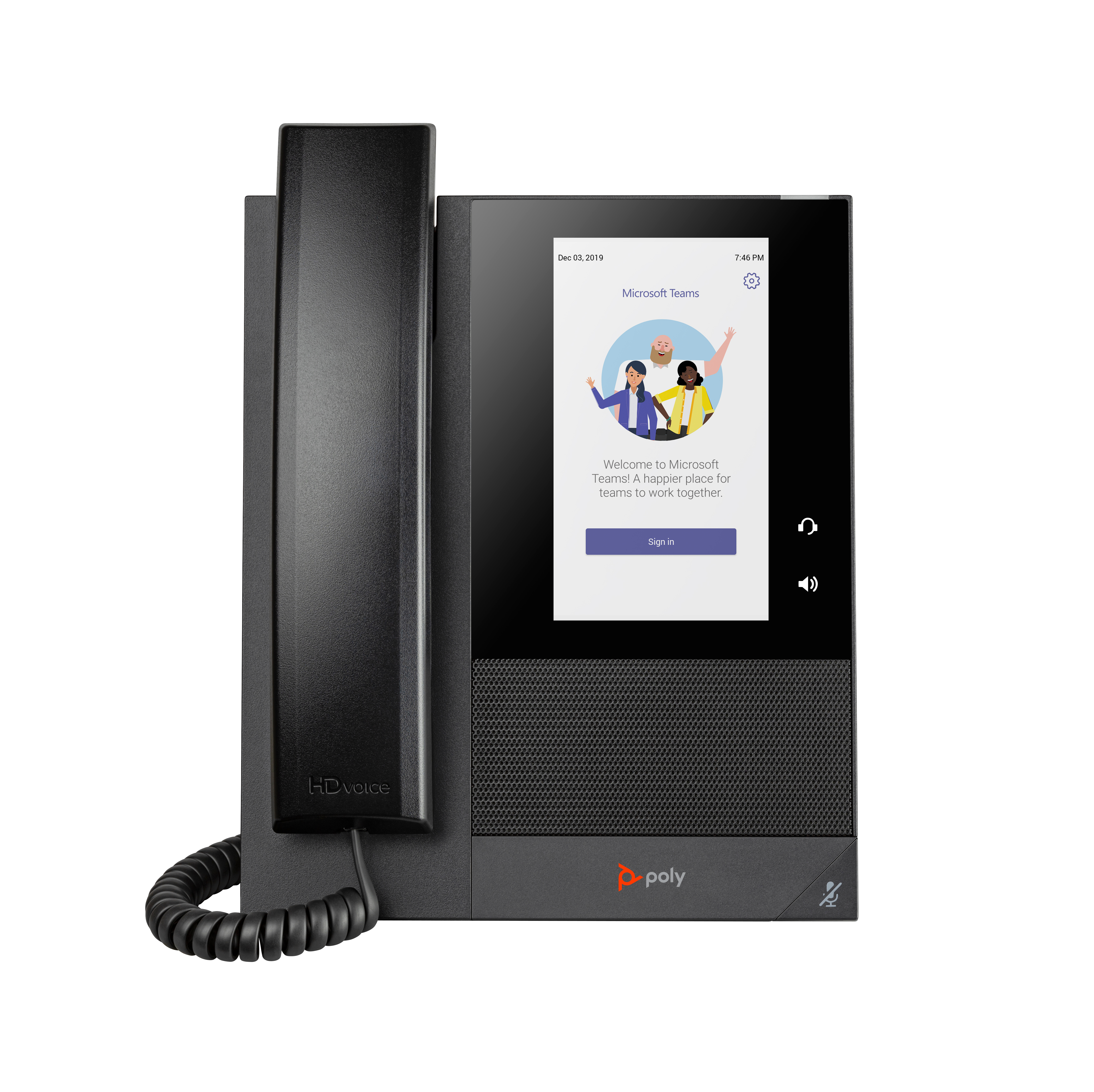 HP Poly Telefone Multimédia Empresarial Poly CCX 400 para Microsoft Teams com PoE
