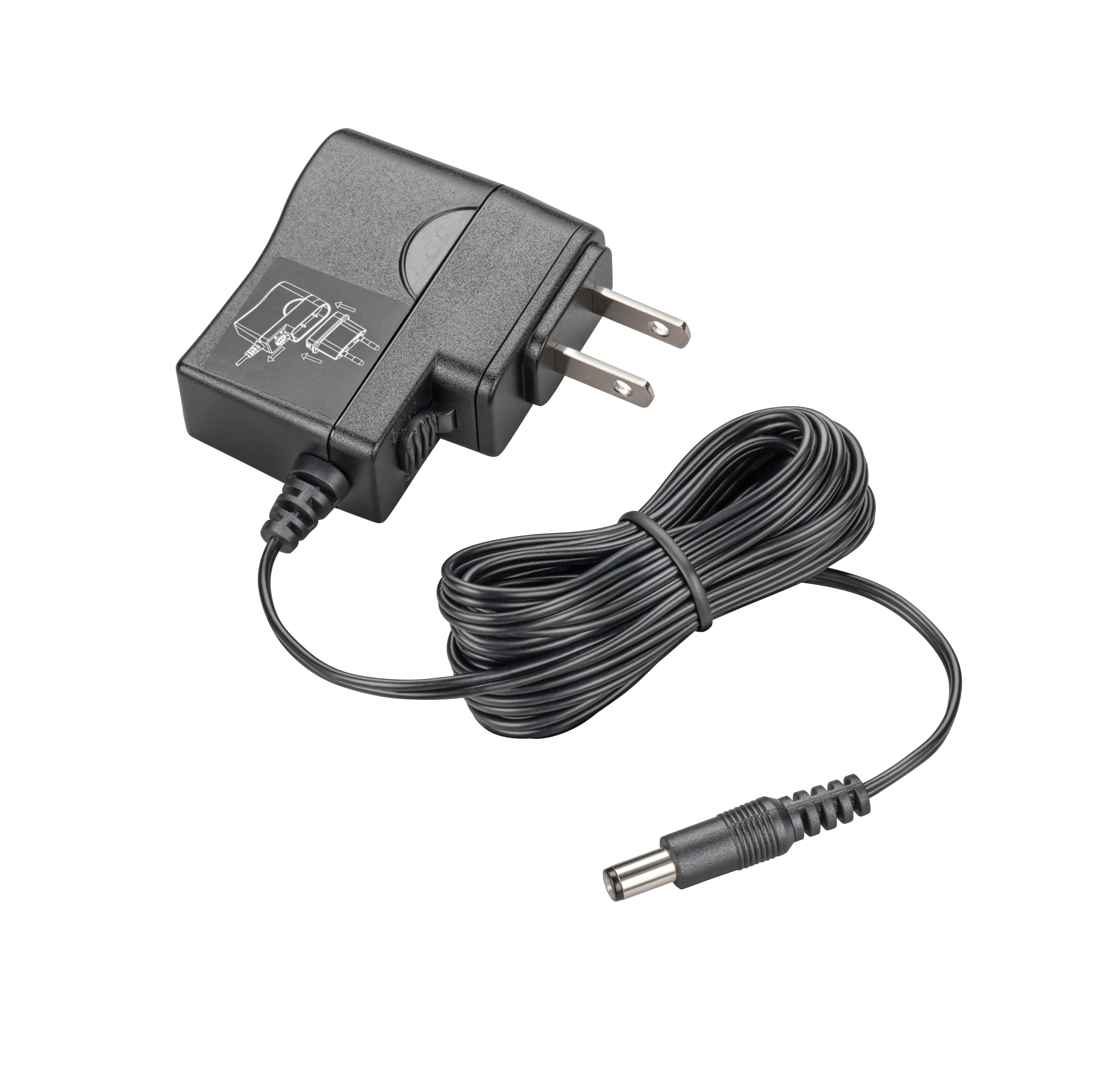HP Poly Fonte de alimentação de CA universal para Poly Savi Office com conector reto (9 V, 500 mA)