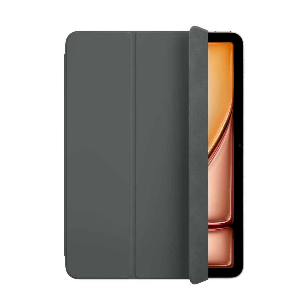 A Smart Folio para iPad Air (M2) pode ser ajustada em vários ângulos de utilização para ler, ver vídeos, escrever ou fazer chamadas FaceTime