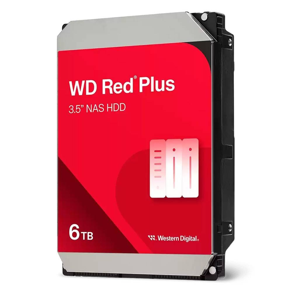 WD HDD 3.5" 6TB 256MB 5400RPM SATA RED PLUS NAS