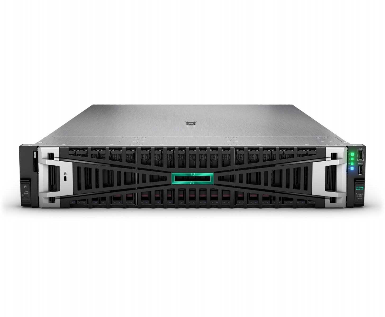 HPE ProLiant DL380 Gen11 - Servidor - montável em bastidor 2U - 2-way - 1 x Xeon Gold 5416S / até 4 GHz - RAM 64 GB - SATA/SAS/NVMe - hot-swap (permuta) 2.5" compartimento(s) - SSD 2 x 480 GB - Gigabit Ethernet, 10 Gigabit Ethernet - sem SO - monitor
