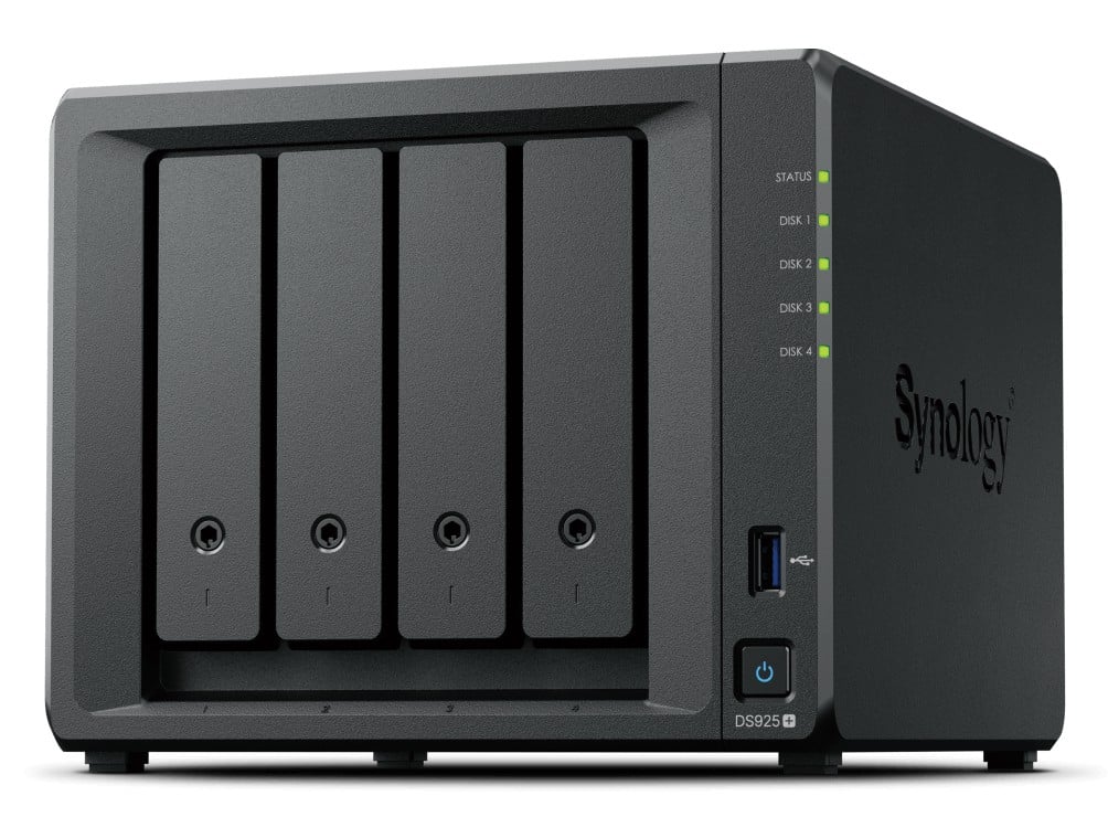 Synology Disk Station DS925+ - Servidor NAS - 4 baias - SATA-600 / NVMe - HDD - RAID (expansão de disco rígido) JBOD, 0, 1, 5, 6, 10 - RAM 4 GB - 2.5 Gigabit Ethernet - iSCSI assistência