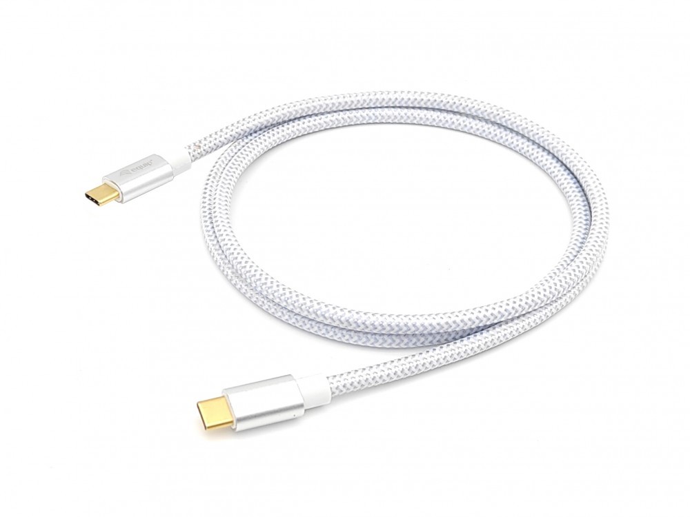 EQUIP CABO USB 3.2 GEN 2 C TO C CABLE M/M 10G TRANSFER 5A 100W 1.0MT WHITE