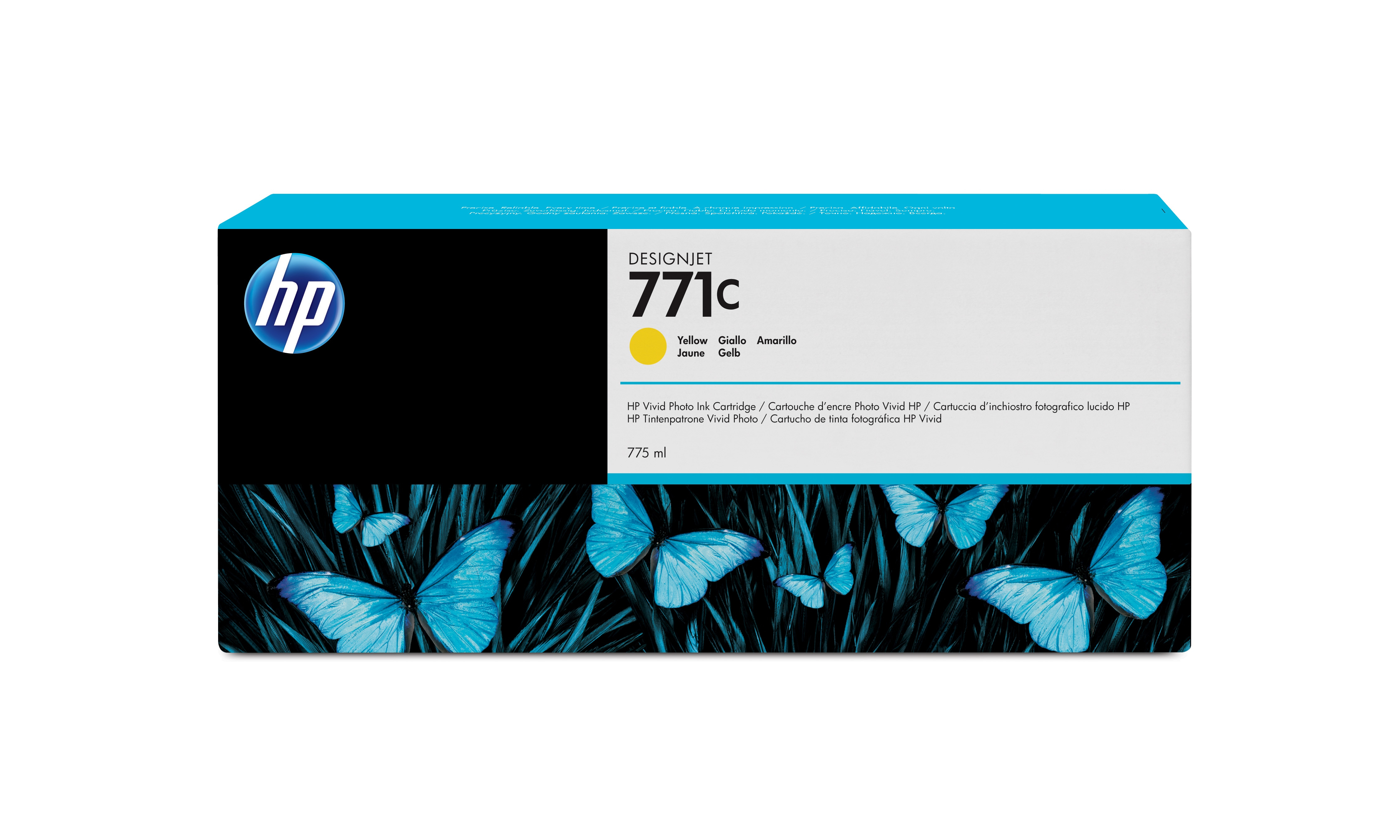 HP Tinteiro DesignJet 771C Amarelo de 775 ml