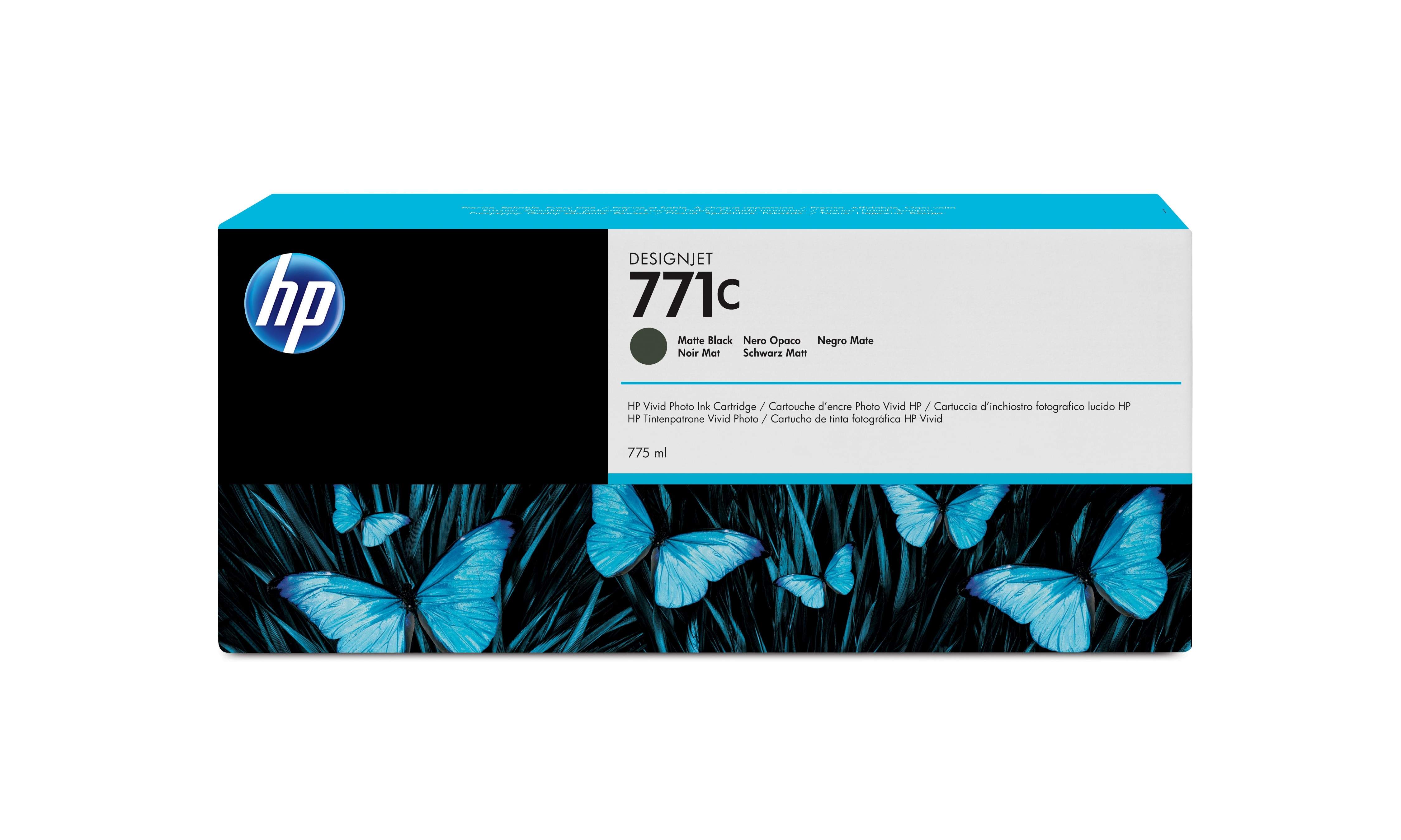 HP Tinteiro DesignJet 771C Preto Mate de 775 ml