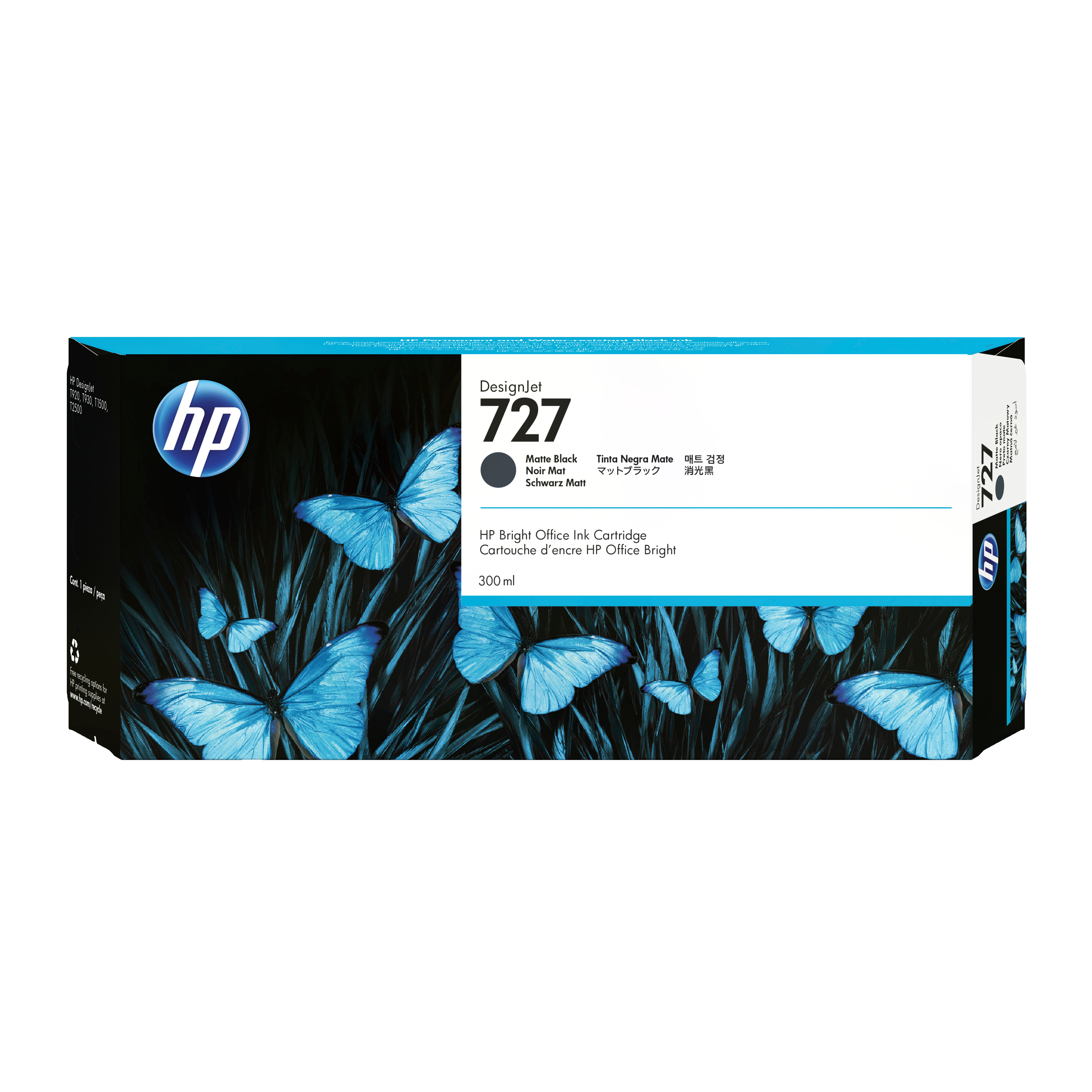 HP Tinteiro DesignJet 727 Preto Mate de 300 ml