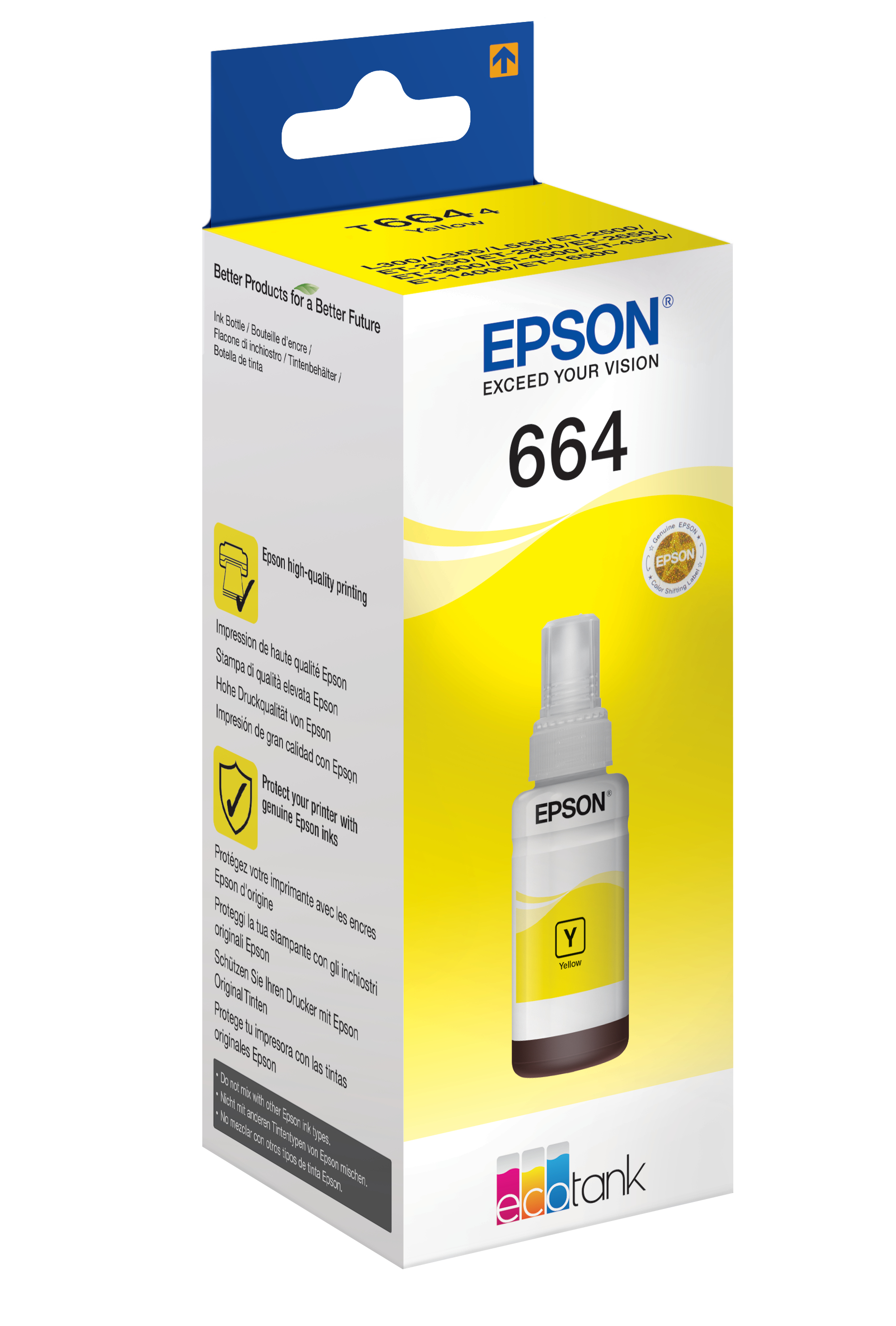 Epson Garrafa de tinta Amarelo EcoTank 664