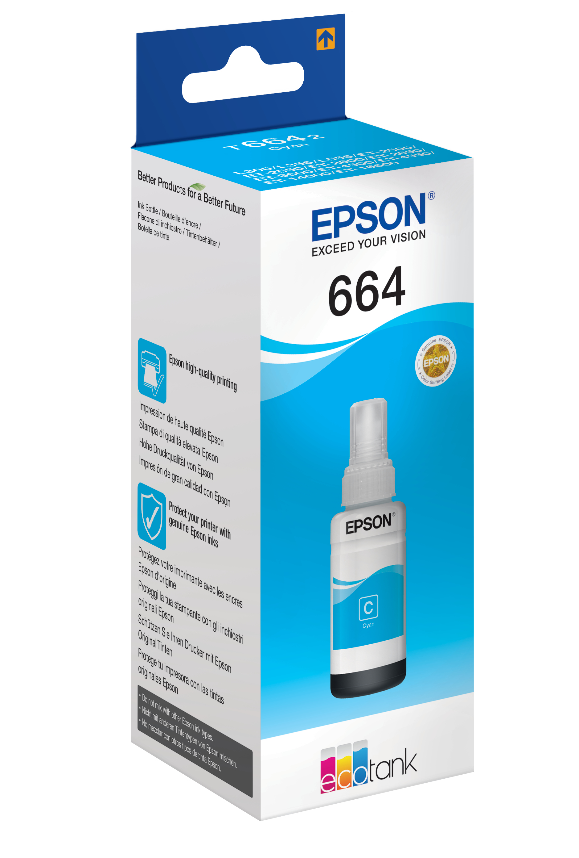 Epson Garrafa de tinta Ciano EcoTank 664