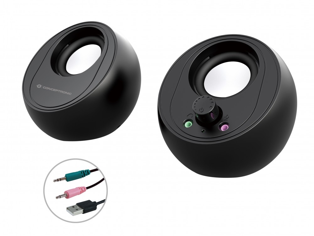 CONCEPTRONIC COLUNAS 2.0 BLUETOOTH & USB 10W RMS