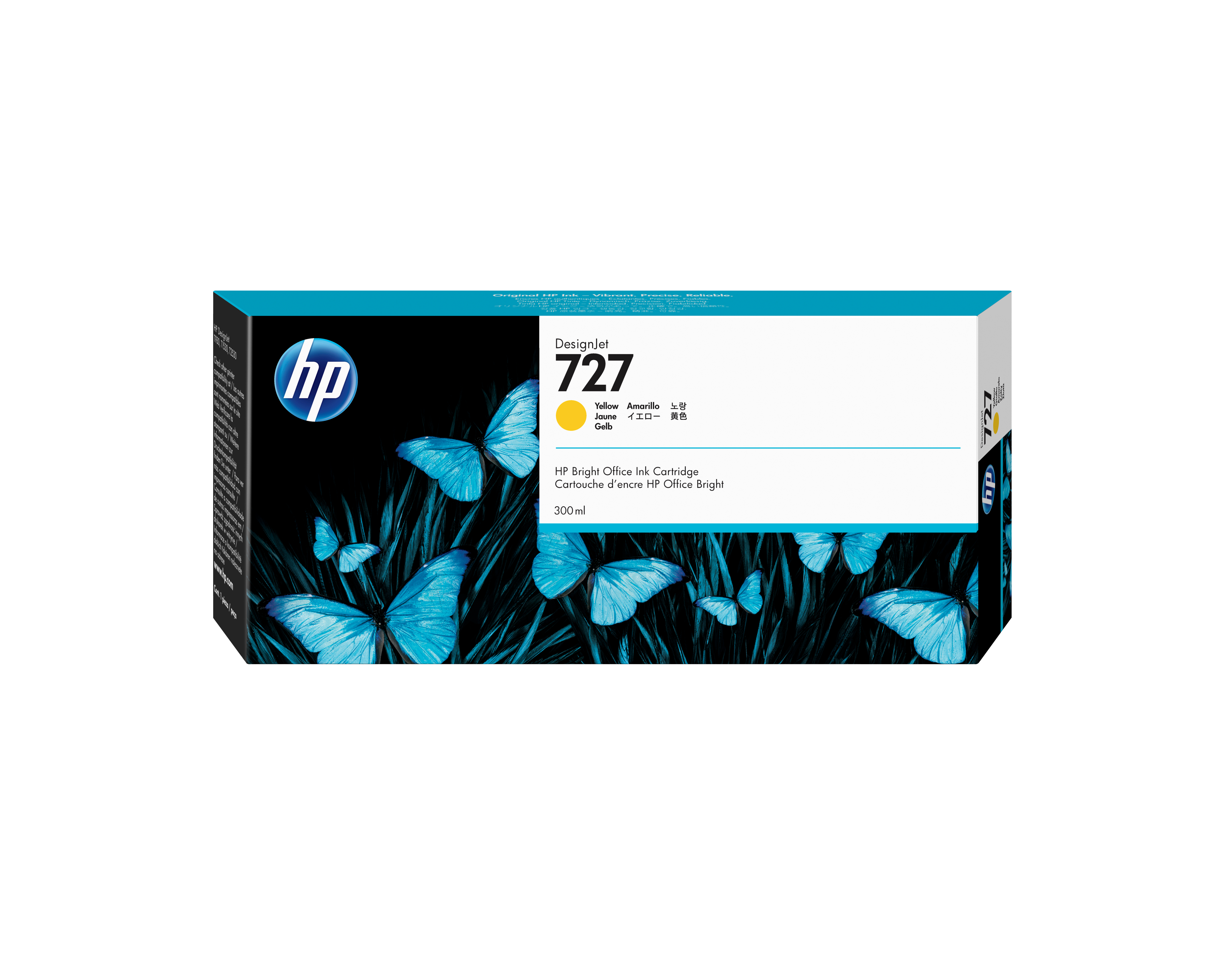 HP Tinteiro DesignJet 727 Amarelo de 300 ml