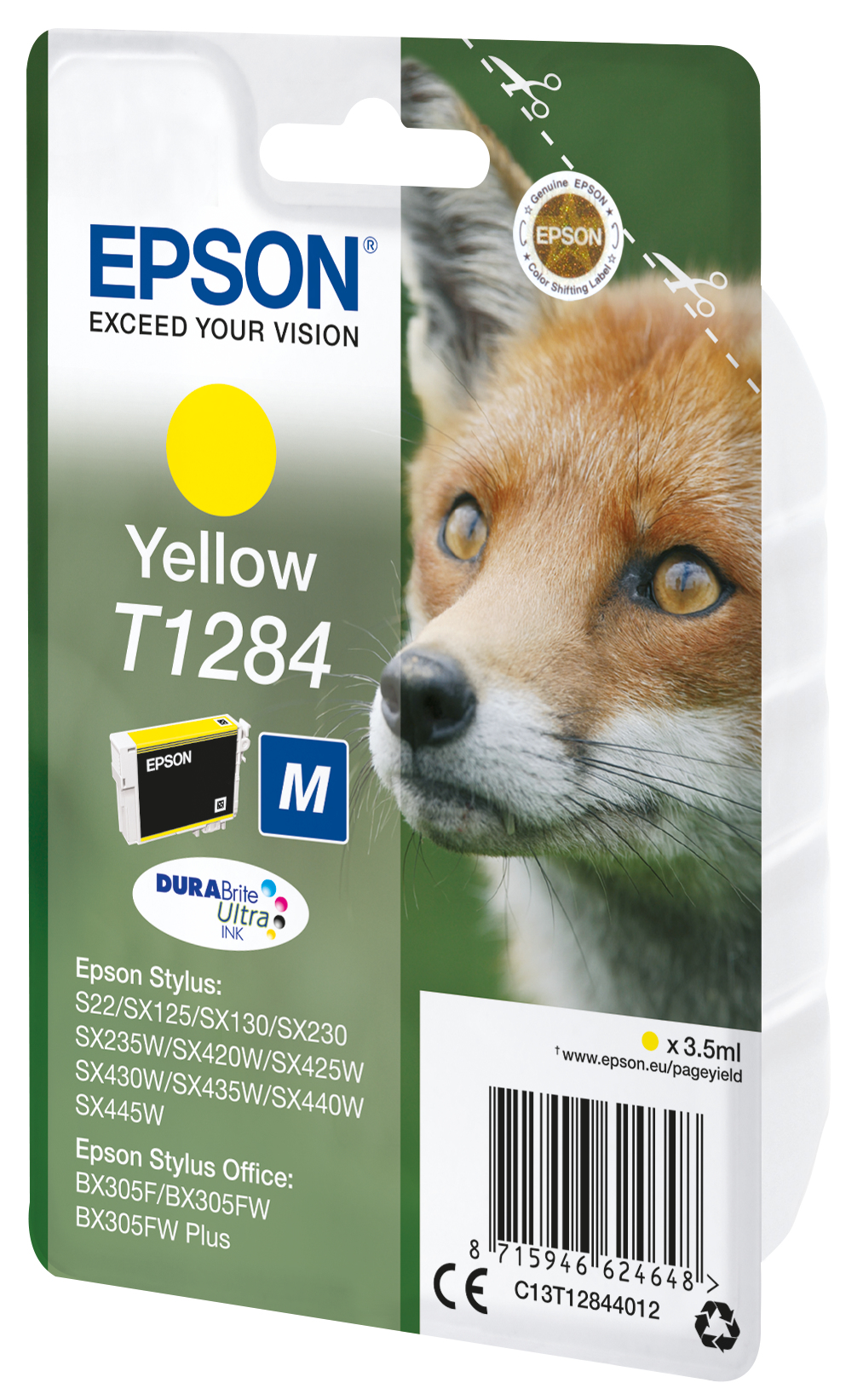 Epson Fox T1284 Conjunto individual amarelo DURABrite Ultra Raposa