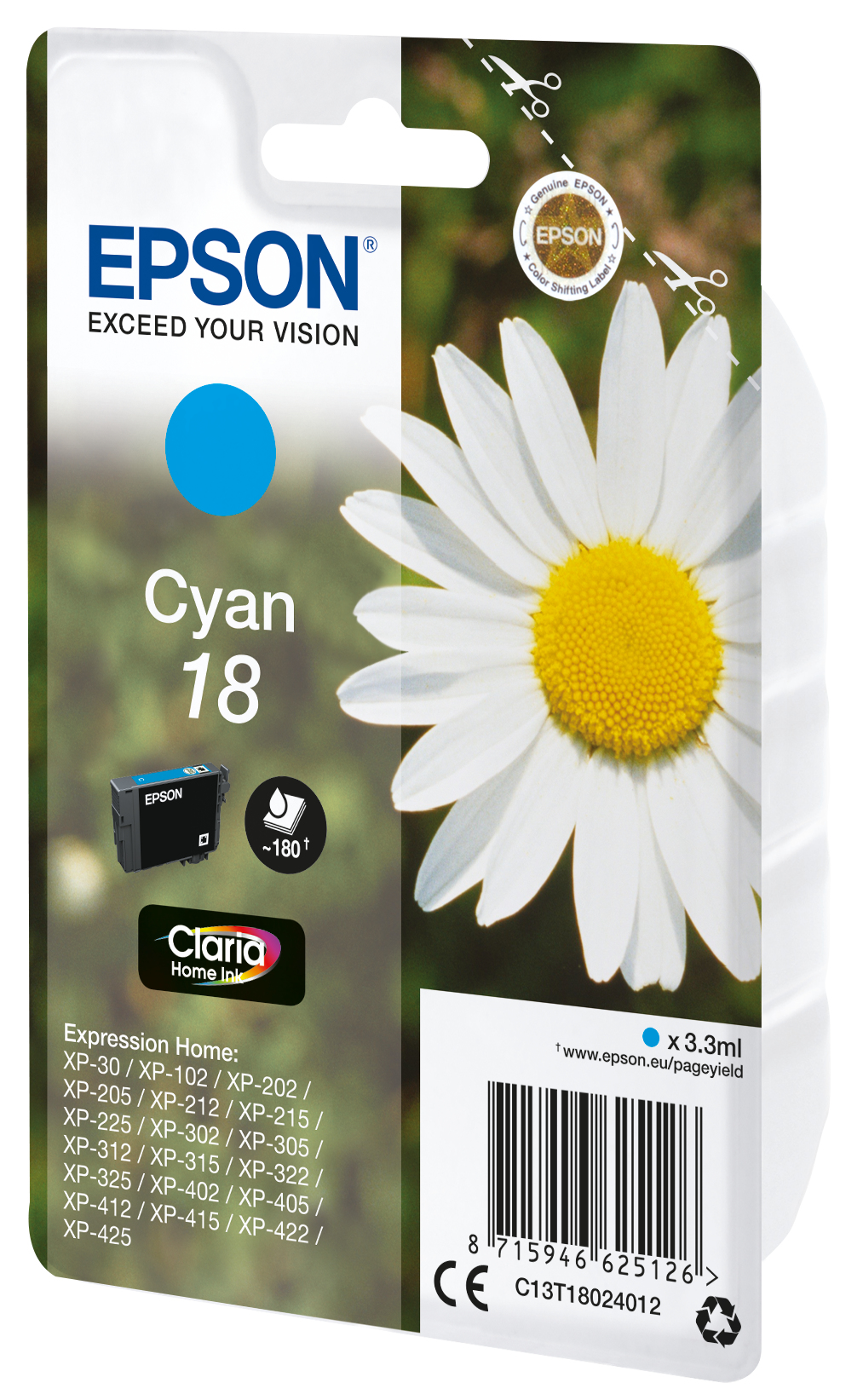 Epson Daisy 18 Conjunto individual ciano Claria Home Margarida