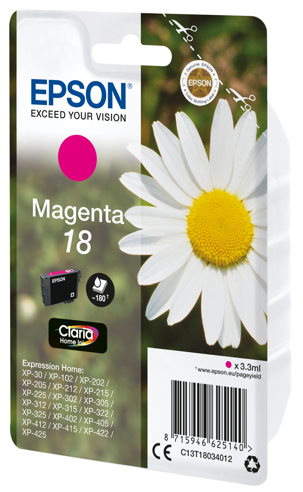 Epson Daisy 18 Conjunto individual magenta Claria Home Margarida