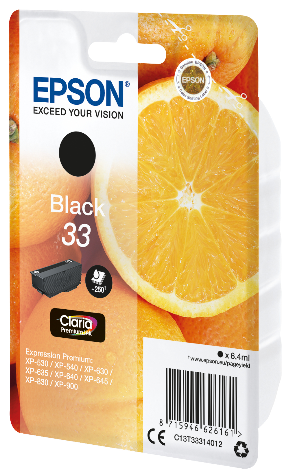 Epson Oranges 33 Conjunto individual preto Claria Premium Laranjas