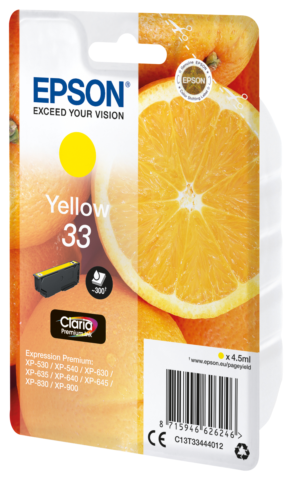 Epson Oranges 33 Conjunto individual amarelo Claria Premium Laranjas