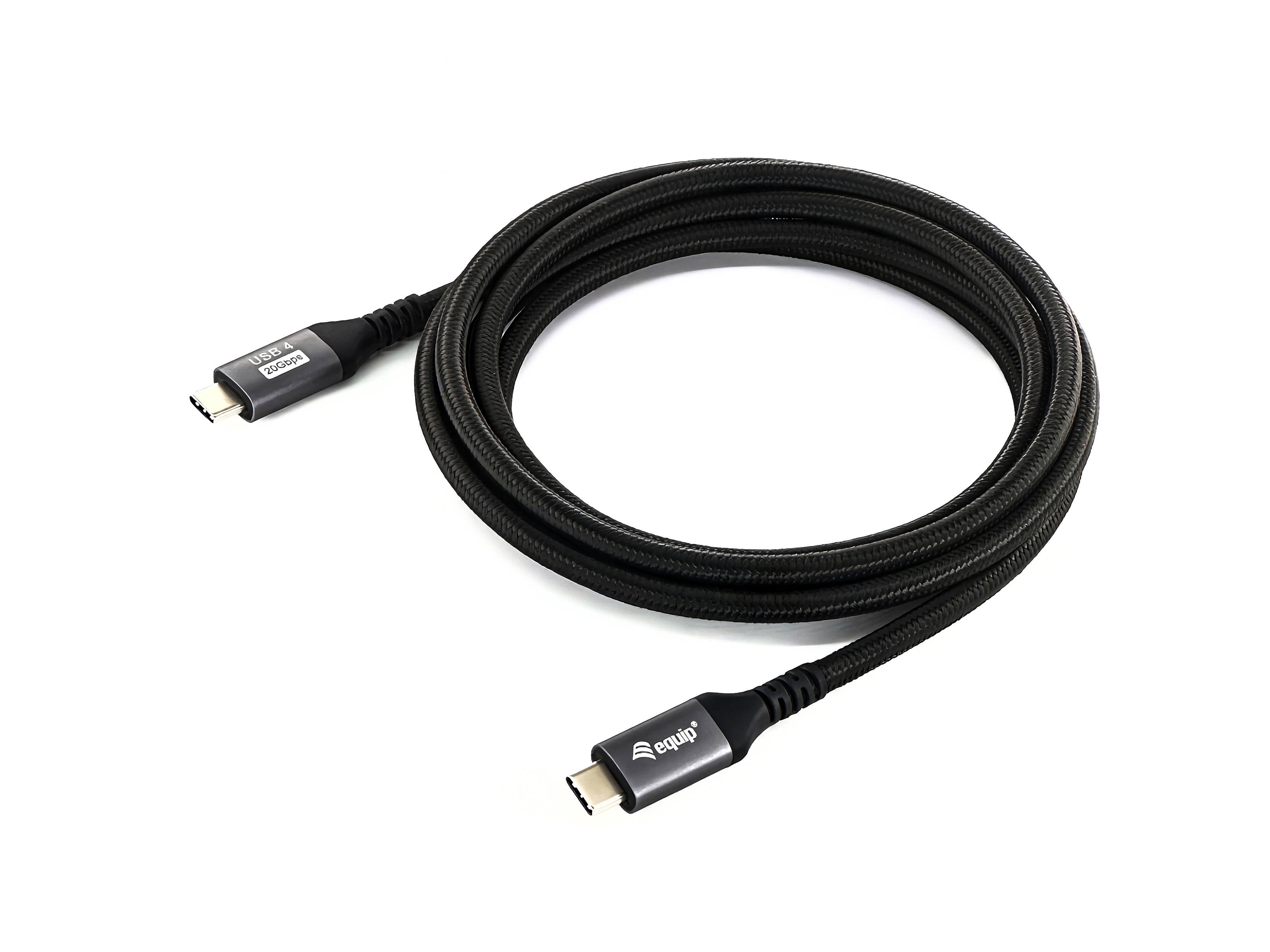 Equip 128382 Cabo USB4 Gen 2x2 C para C, M/M, 2,0 m, PD 100W, 4K/60 Hz, 20 Gbps, preto