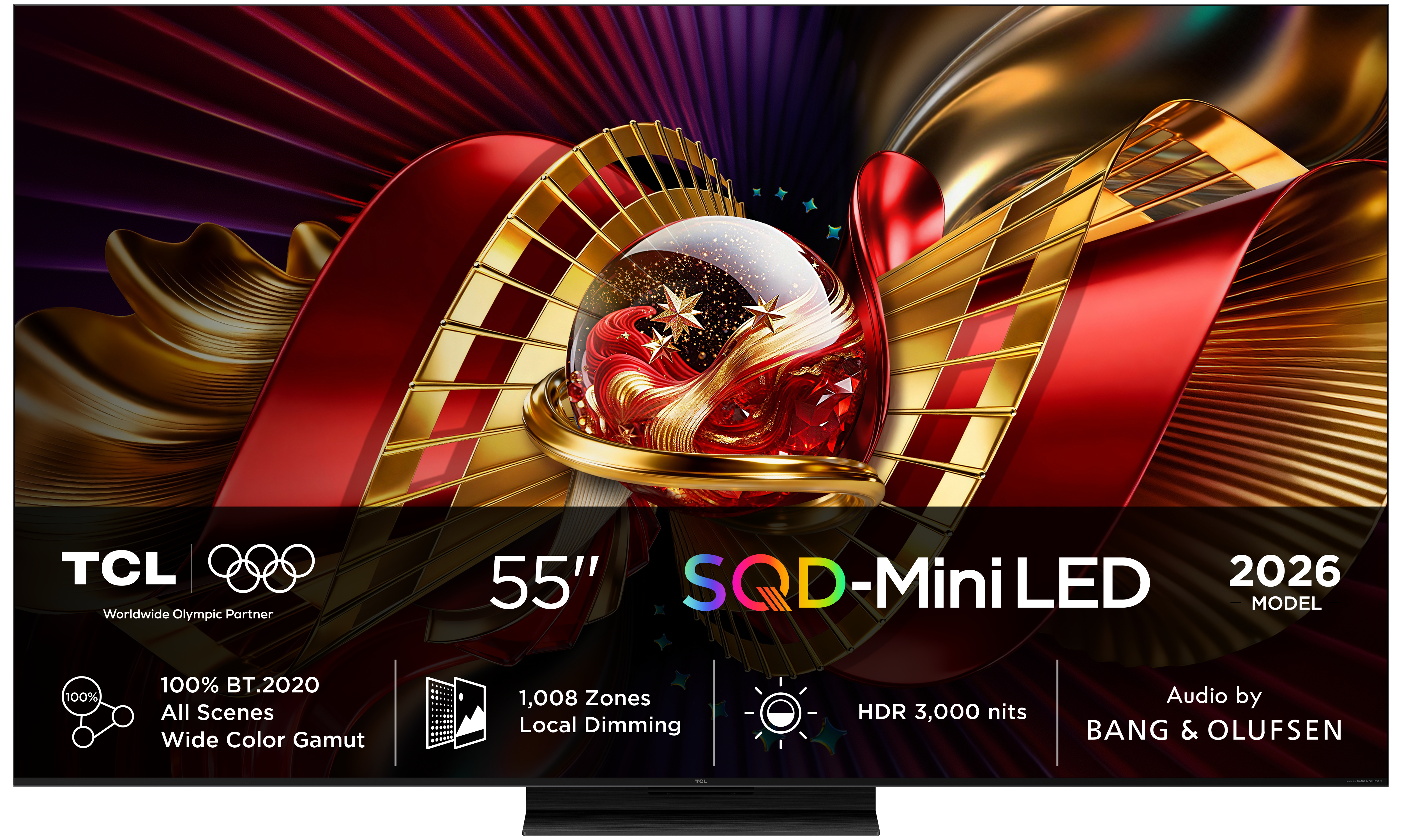 TCL C8L Televisão Smart TV Series 55C8L (2026) 55"/138cm SQD-Mini LED 4K UHD Google TV