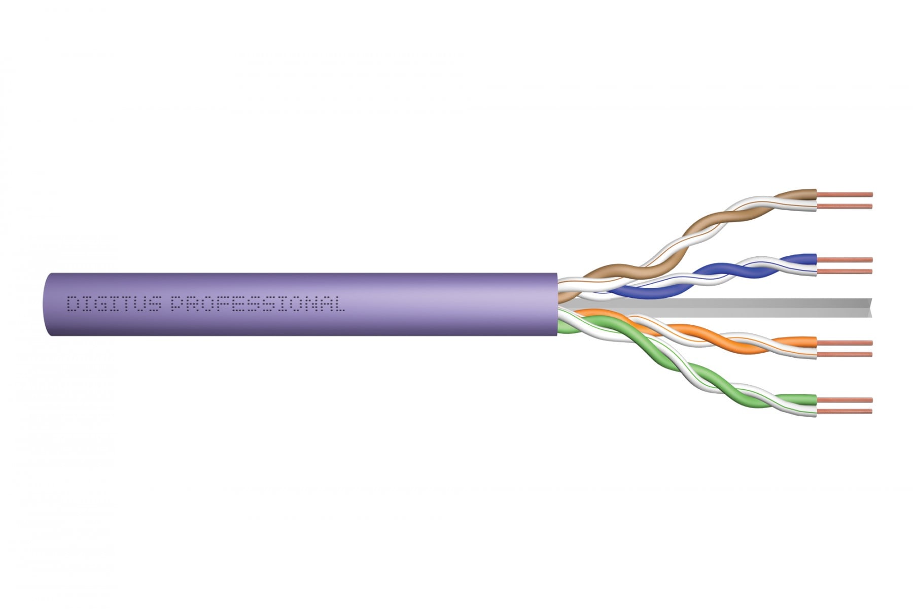DIGITUS BOBINE CABO REDE U/UTP CAT6 LSZH 305MT VIOLETA