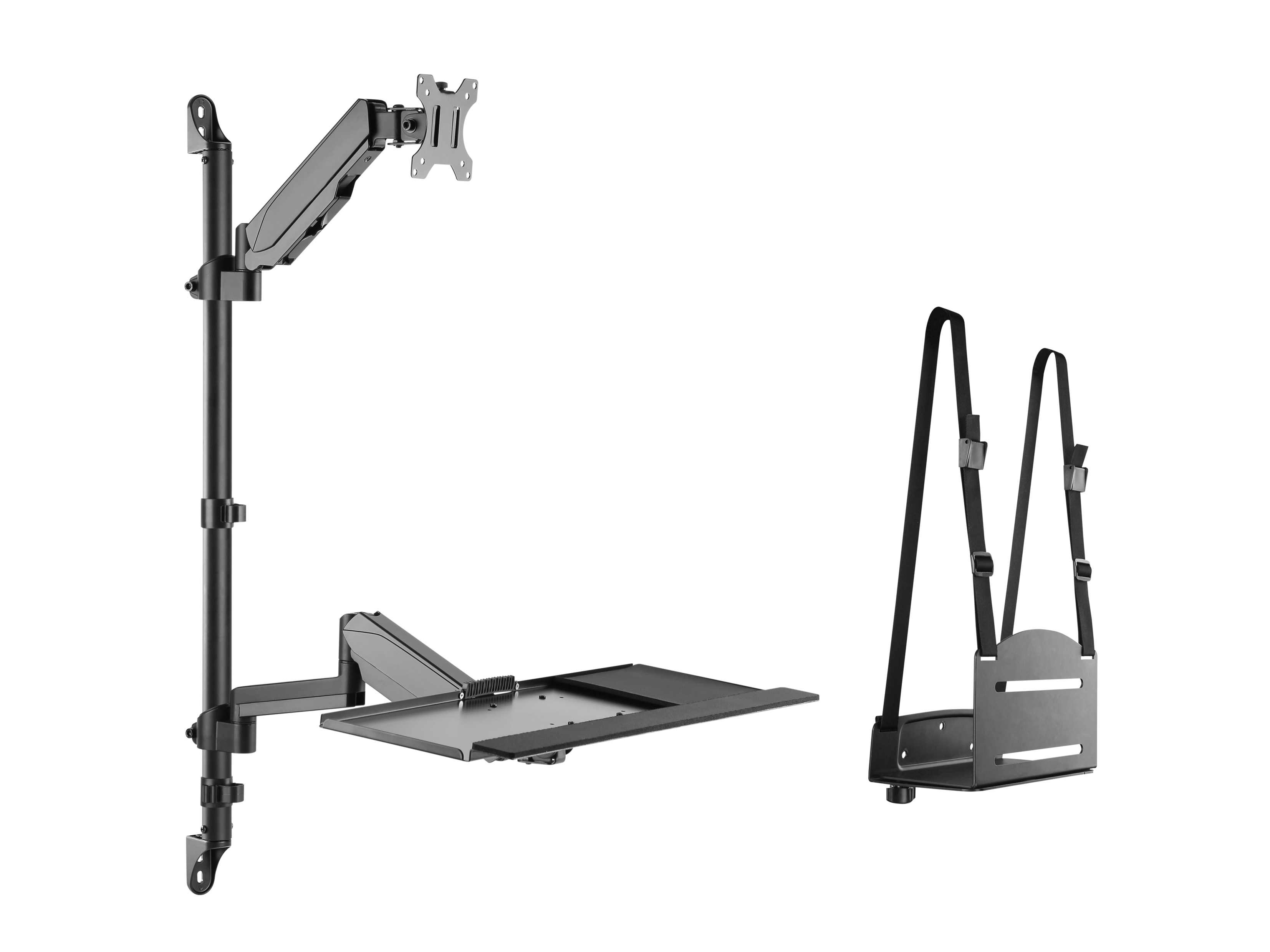 Equip Estação de trabalho de parede para monitor único de 17"-32”