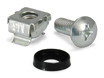 EQUIP KIT FIXAÇÃO PARAFUSOS M6 + ANILHA + PORCA GAIOLA EMB.50 UNID