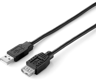 EQUIP CABO EXTENSAO USB-A/A 3MT PRETO