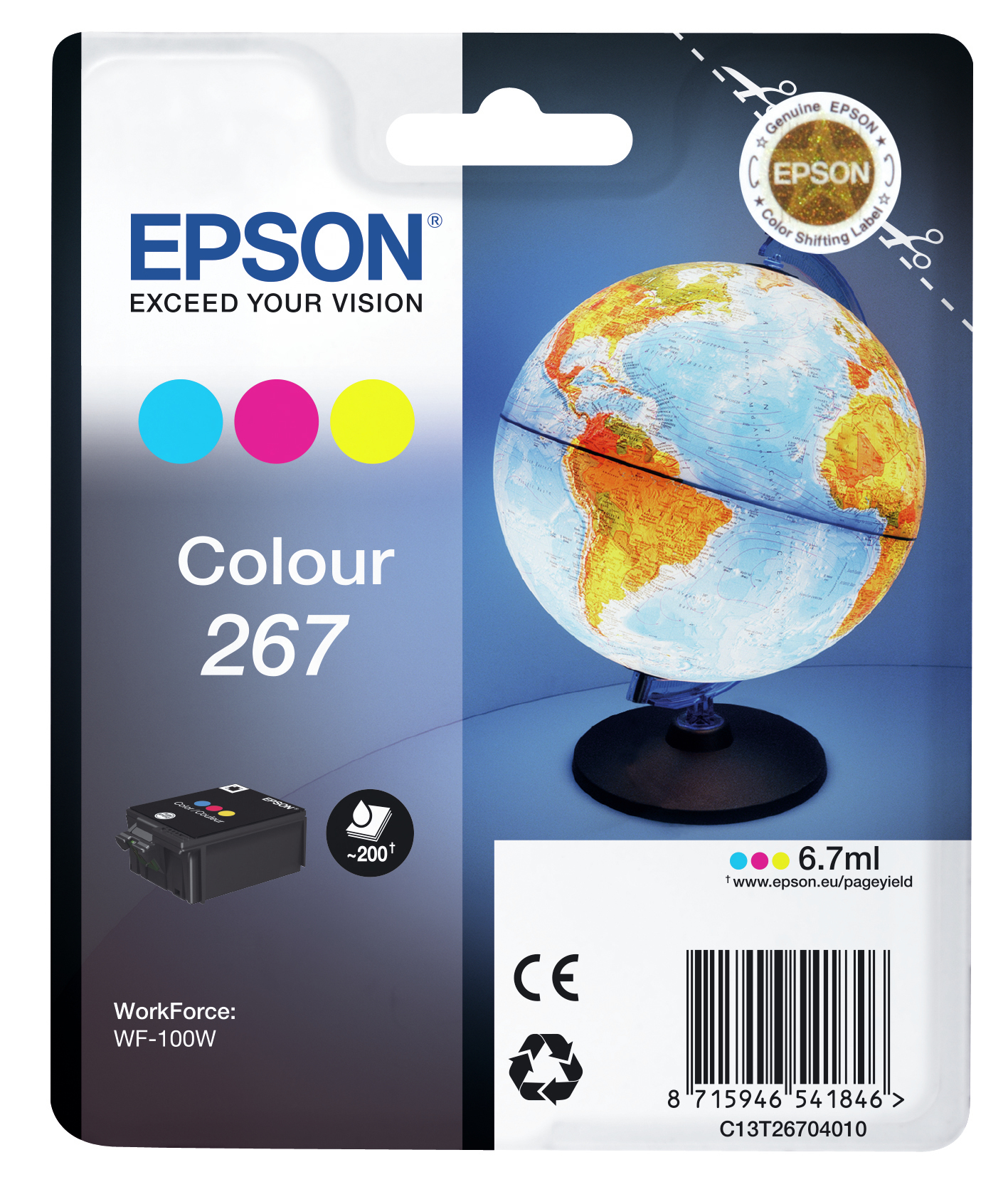 Epson Globe 267 Conjunto individual de cor Globo
