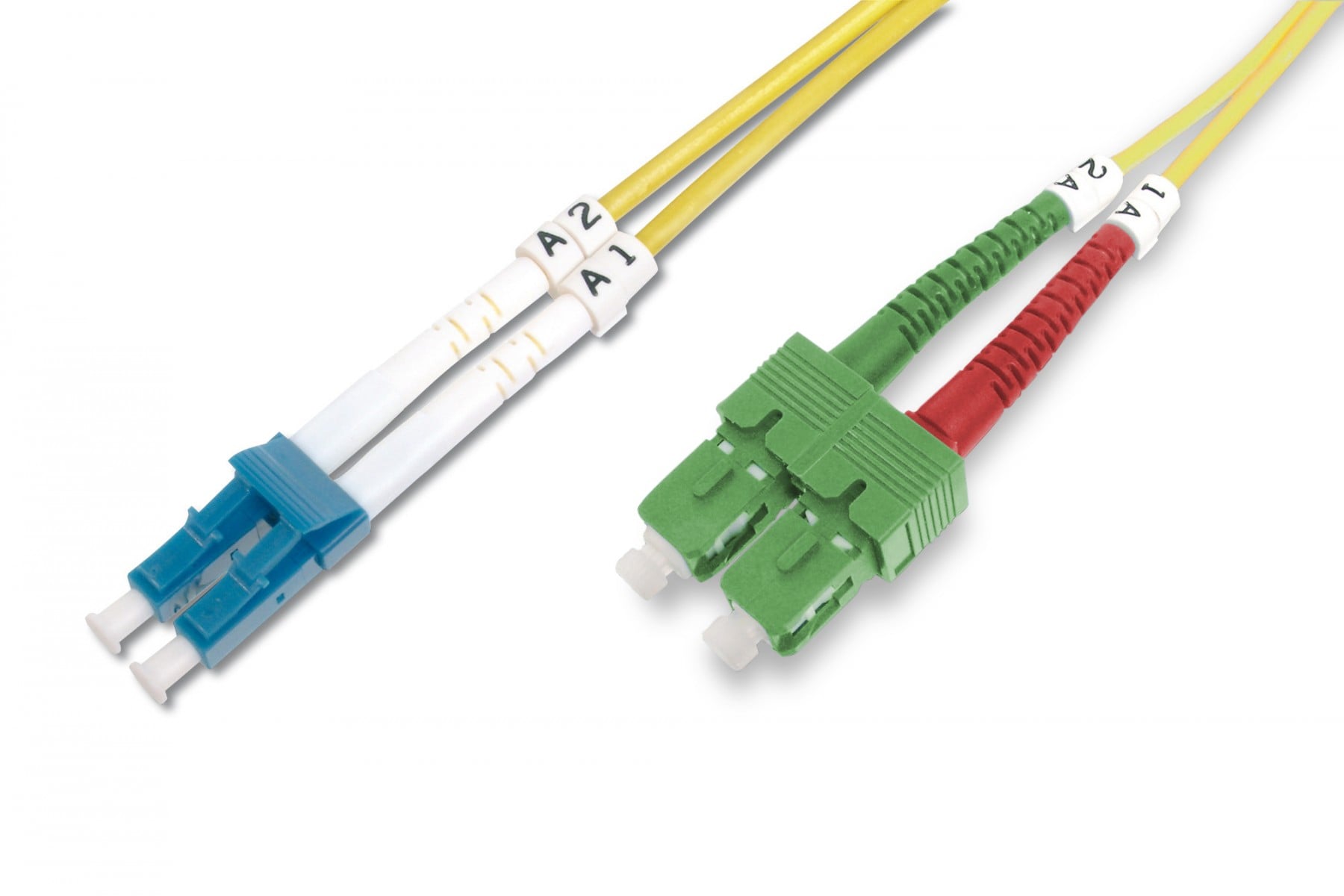 DIGITUS CHICOTE FIBRA DPX SINGLE MODE 09/125 LC/SC-APC OS2 2MT