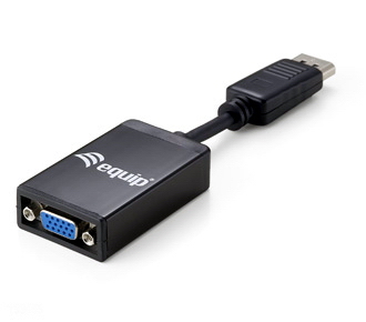 EQUIP ADAPTADOR DISPLAYPORT VGA M/F PRETO