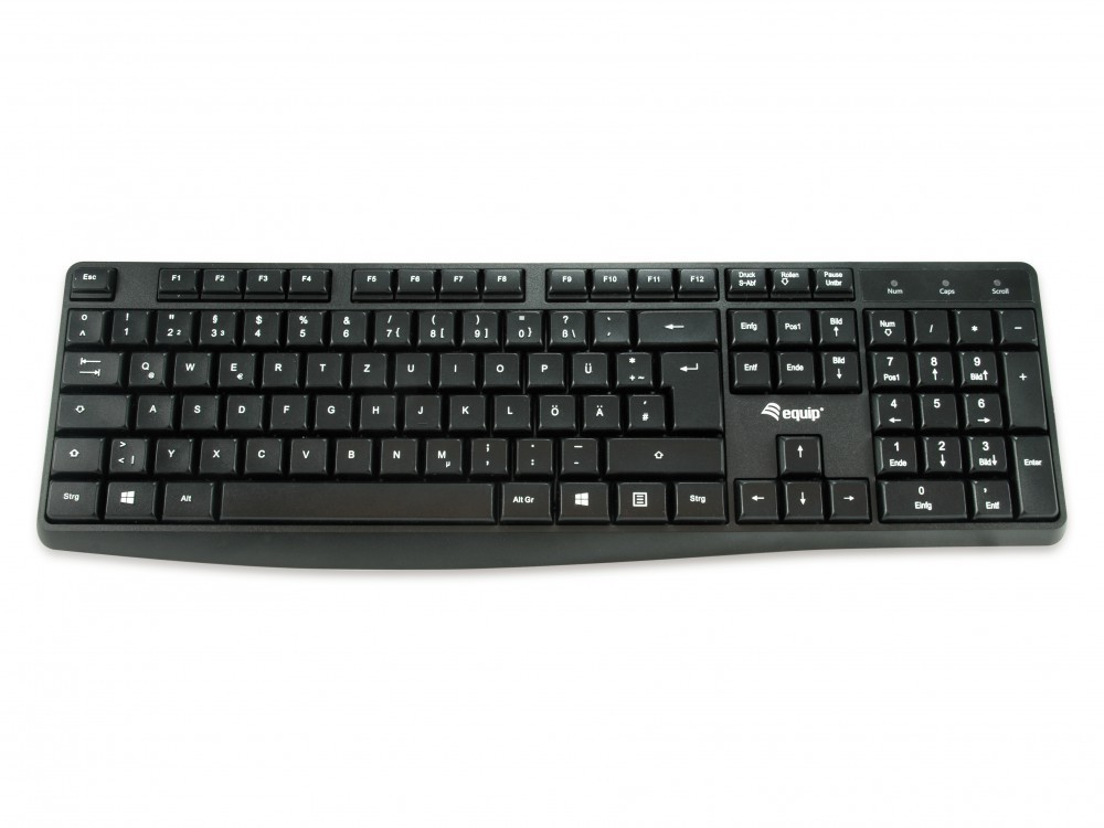 EQUIP LIFE TECLADO STANDARD 105 TECLAS USB BLACK