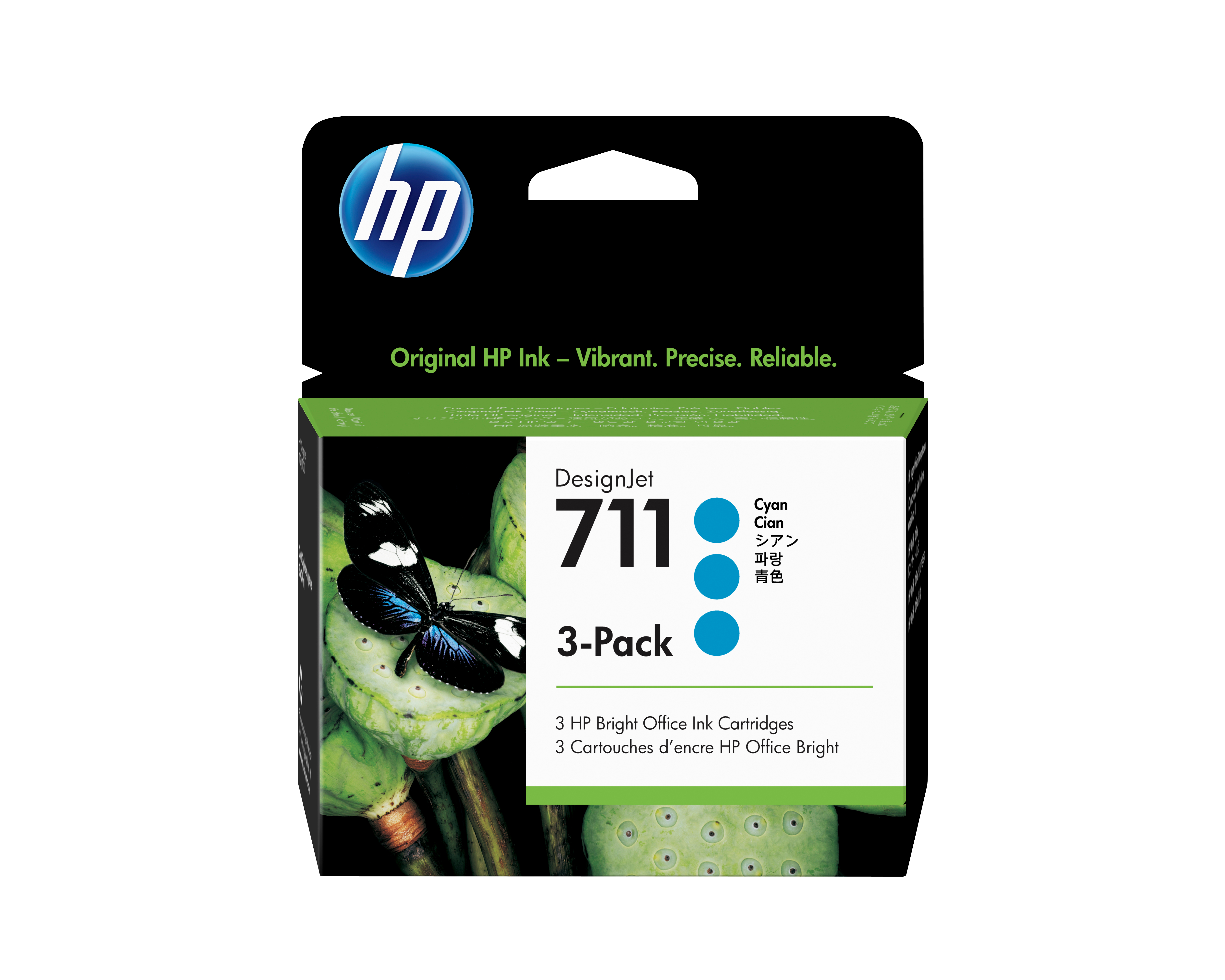 HP Conjunto Triplo de Tinteiros DesignJet 711 Ciano de 29 ml