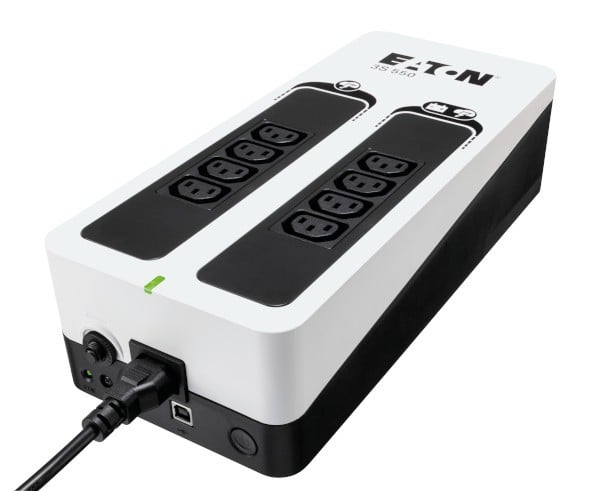 Eaton 3S 550 - UPS - AC 220-240 V - 330 watt - 550 VA - 1 fase - USB - conectores de saída: 8