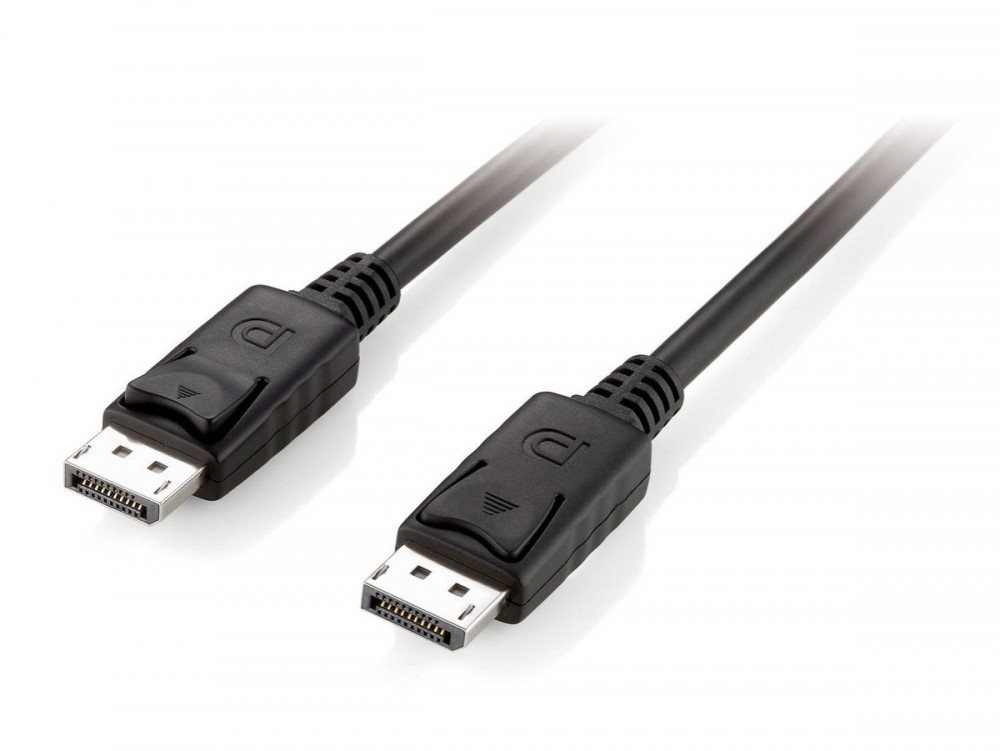 EQUIP CABO DISPLAYPORT 1.2 M/M 5.0M BLACK WITH LATCH
