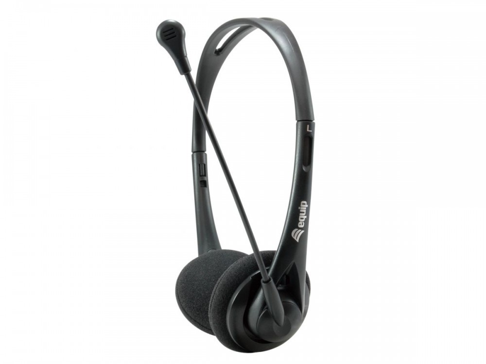 EQUIP LIFE HEADSET C/MICRO C/COMAN VOL 3.5"+ ADAP 2 JACKS