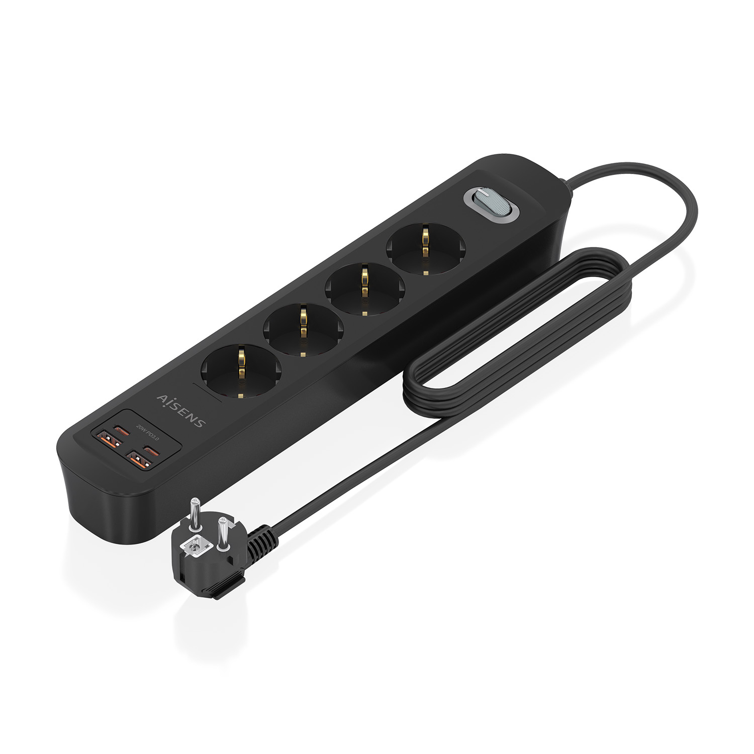AISENS ASPS-2A2C13-BK