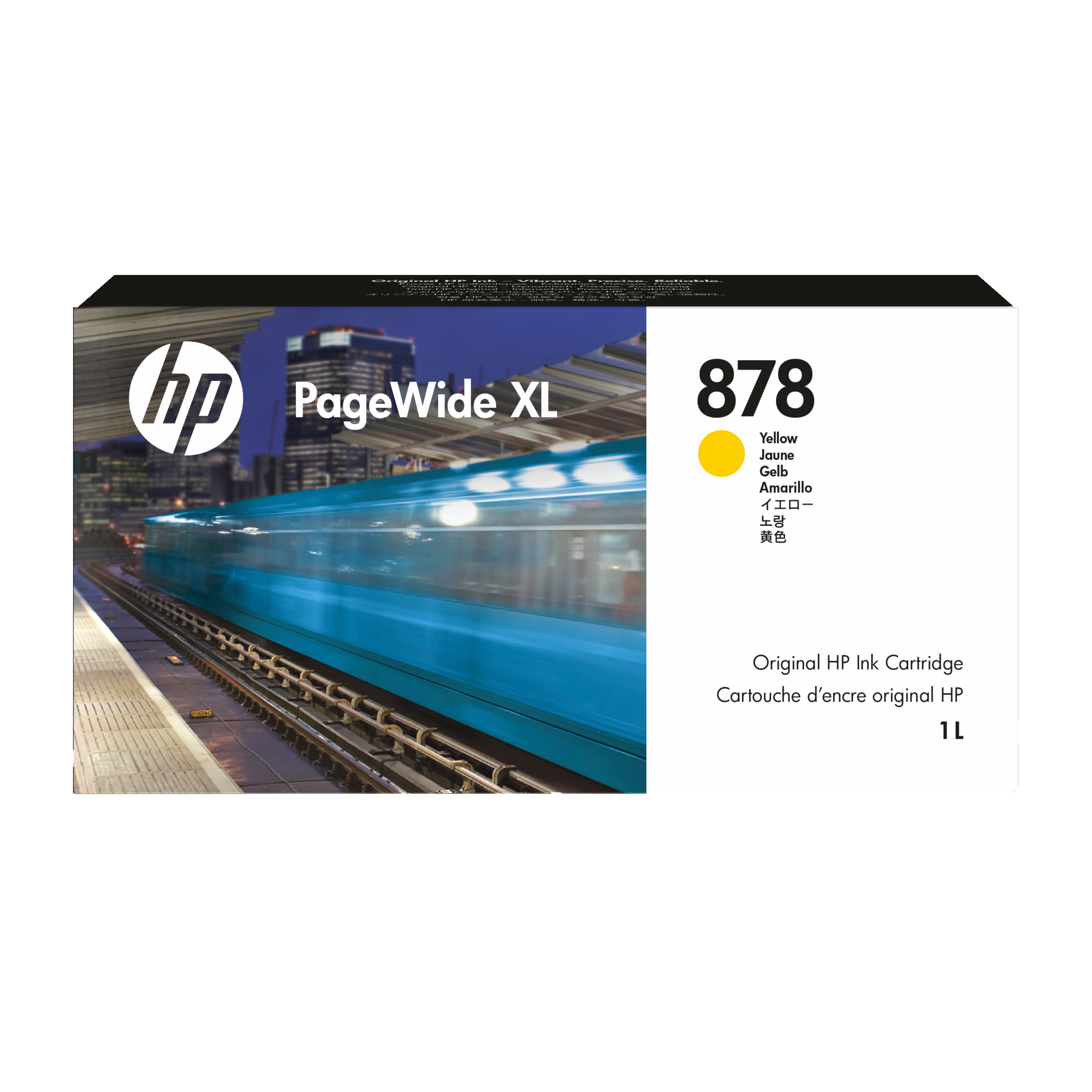 HP Tinteiro PageWide XL 878 Amarelo (1 L)