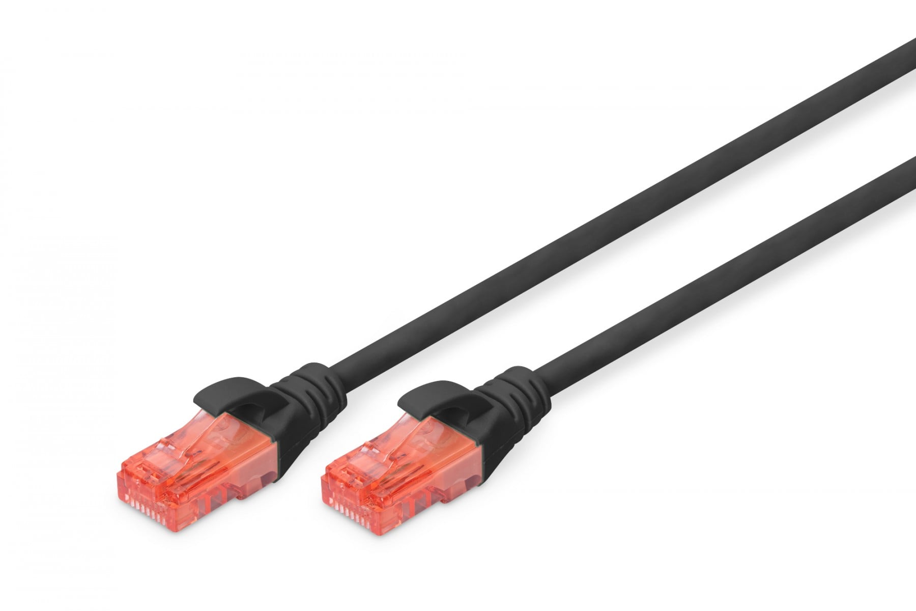 DIGITUS CHICOTE CAT6 U/UTP PVC 0.5MT PRETO