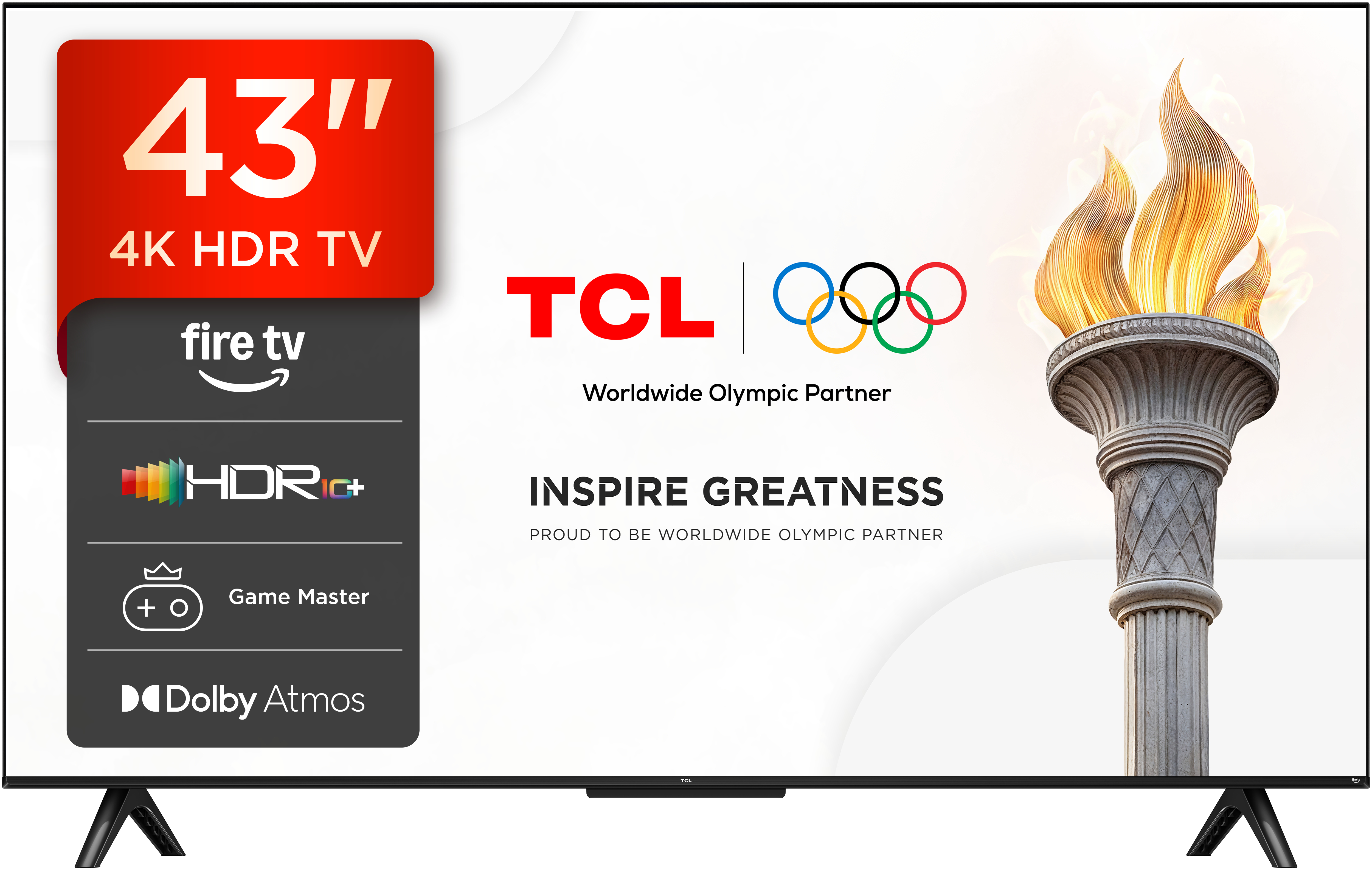 TCL V6D Televisão Smart TV Series 43V6D (2026) 43"/109,2cm LED 4K UHD Fire TV