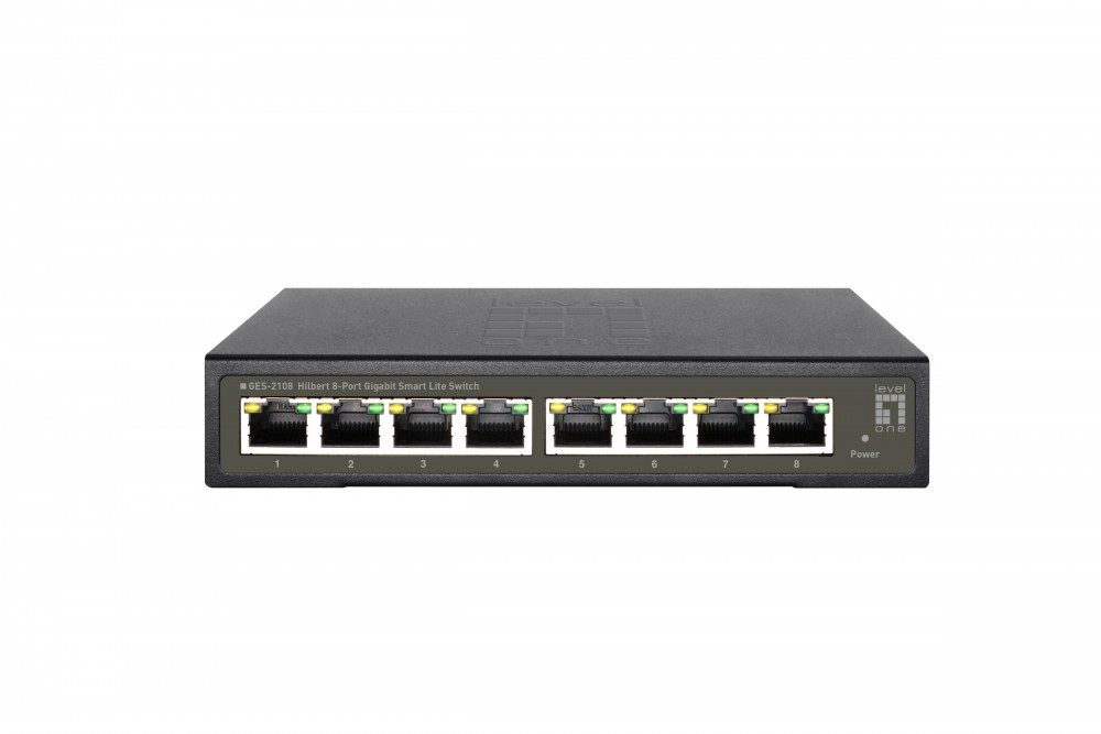 LEVELONE HILBERT SWITCH 8PORT GIGABITE SMART LITE #PROMO FIM STOCK#