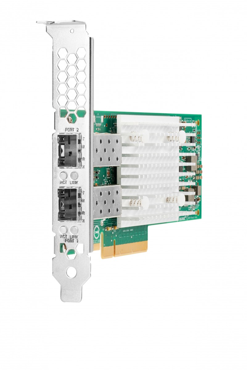 Intel E810-XXVDA2 - Adaptador de rede - PCIe 4.0 x8 - 25 Gigabit SFP28 x 2 - para Edgeline e920, ProLiant DL20 Gen10, DL325 Gen10, DL360 Gen10, DL380 Gen10, ML30 Gen10