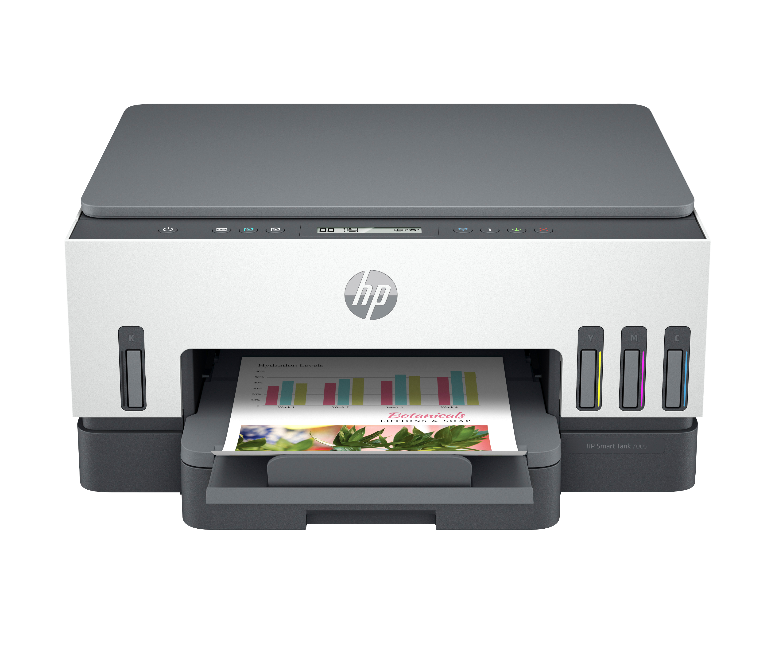 HP Smart Tank 7005 Sem fios All-in-One Cor Impressora, Impressão frente e verso; Copiadora, scanner