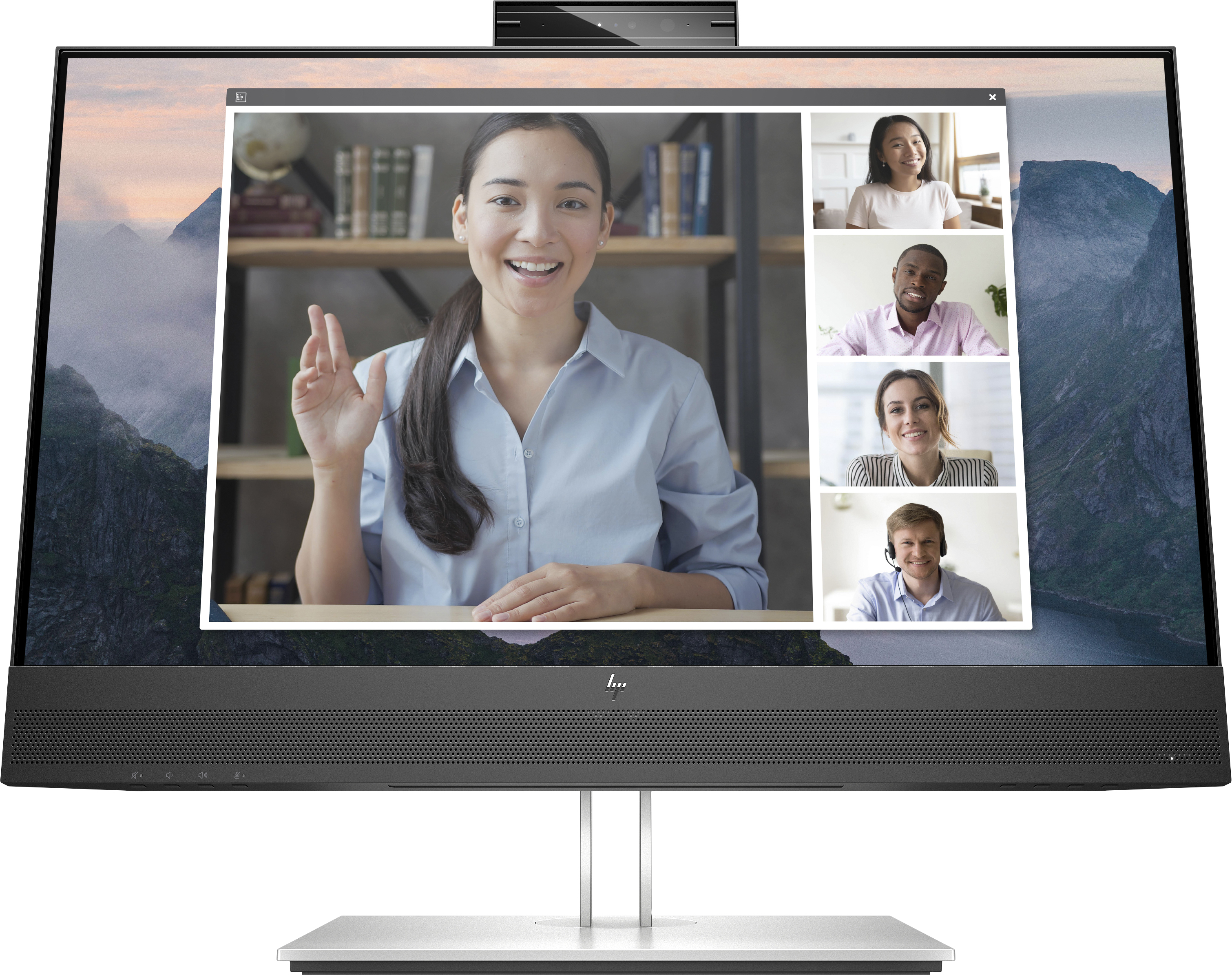 HP Monitor FHD E24mv G4 para videoconferência