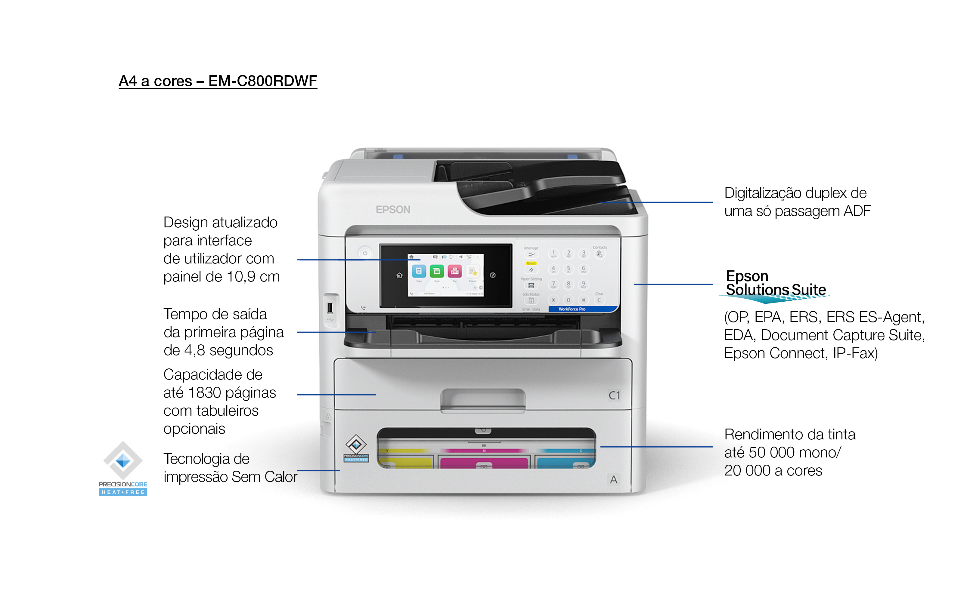 Epson WorkForce Pro EM-C800RDWF