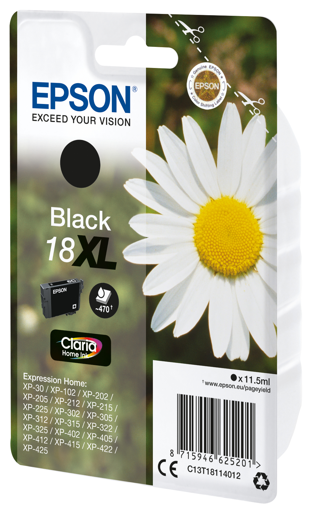 Epson Daisy 18XL Conjunto individual preto Claria Home Margarida