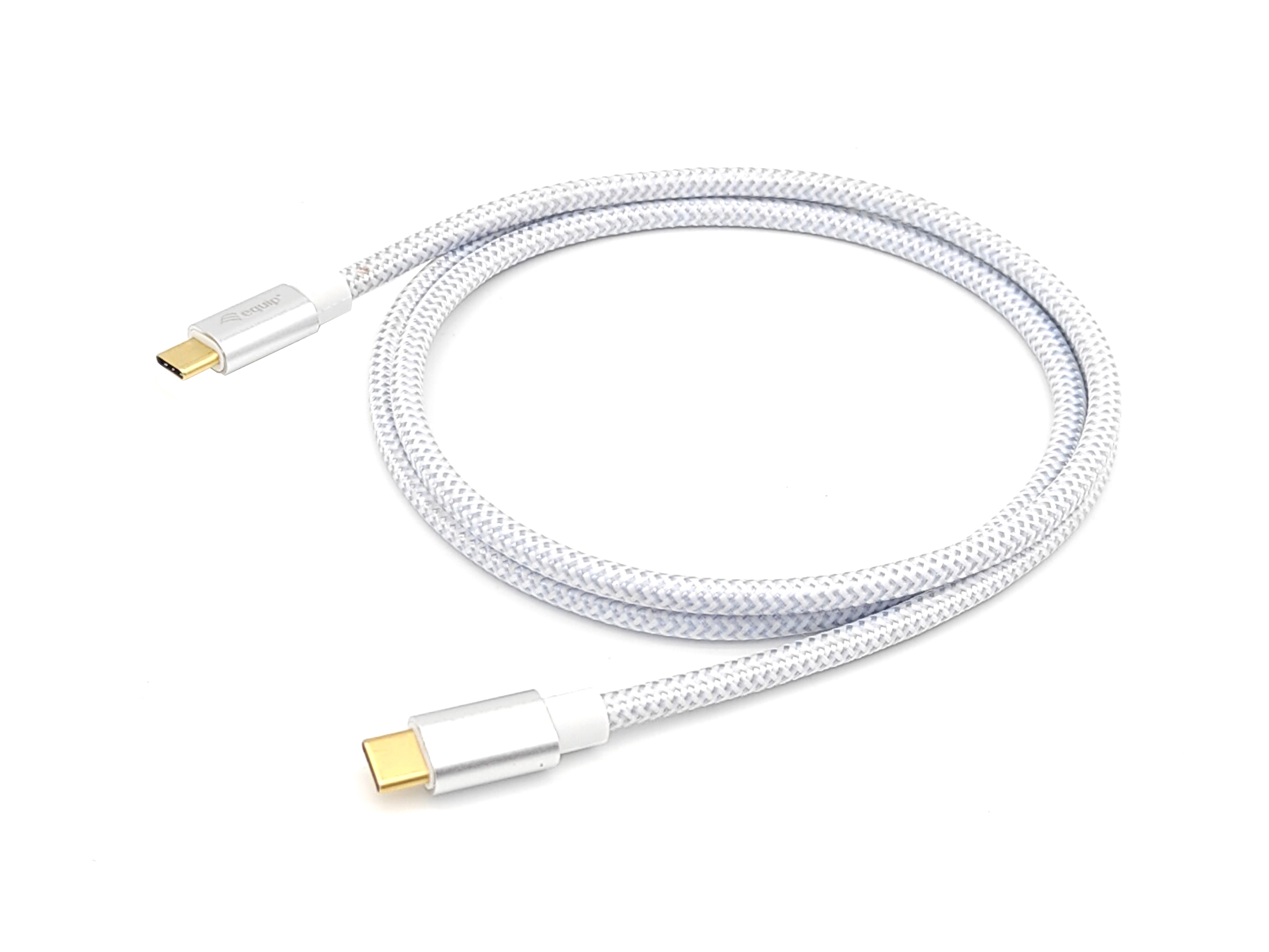 Equip 128358 Cabo USB 3.2 Gen 2 C para C, M/M, 2,0 m, PD 100W , 4K/60Hz, 10Gbps, branco