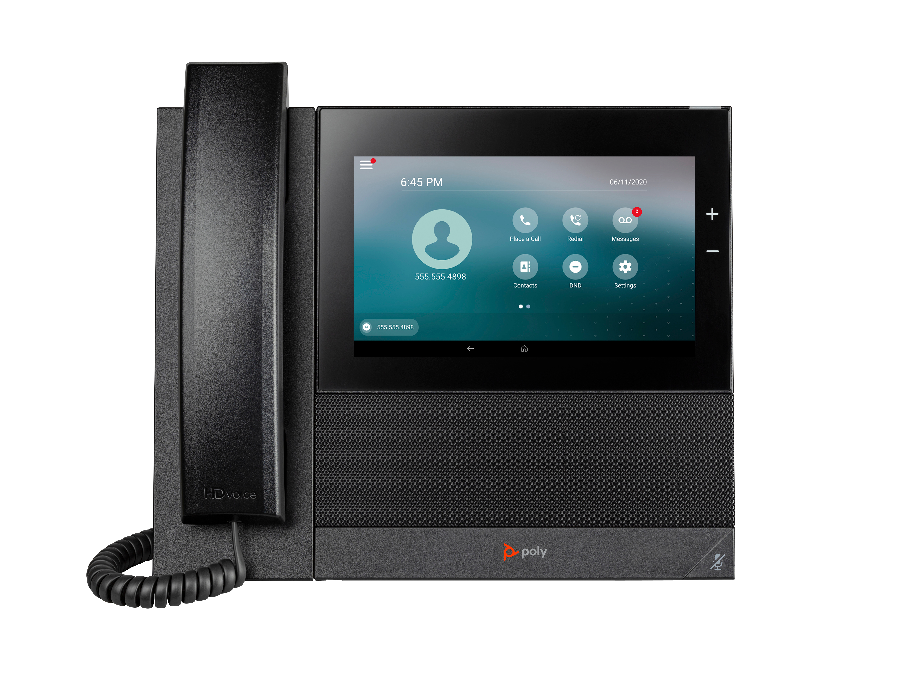 HP Poly Telefone Multimédia Empresarial Poly CCX 600 com Open SIP e PoE