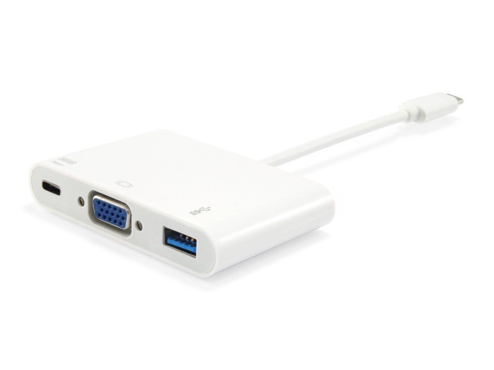 EQUIP LIFE ADAPTADOR USB-C PARA VGA USB A PD M/F
