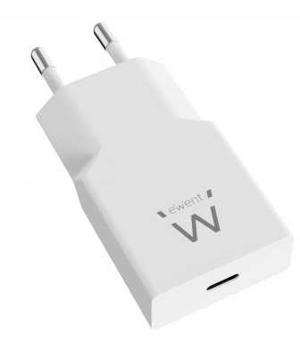 Ewent Carregador rápido USB-C PD de 20W GaN, design fino