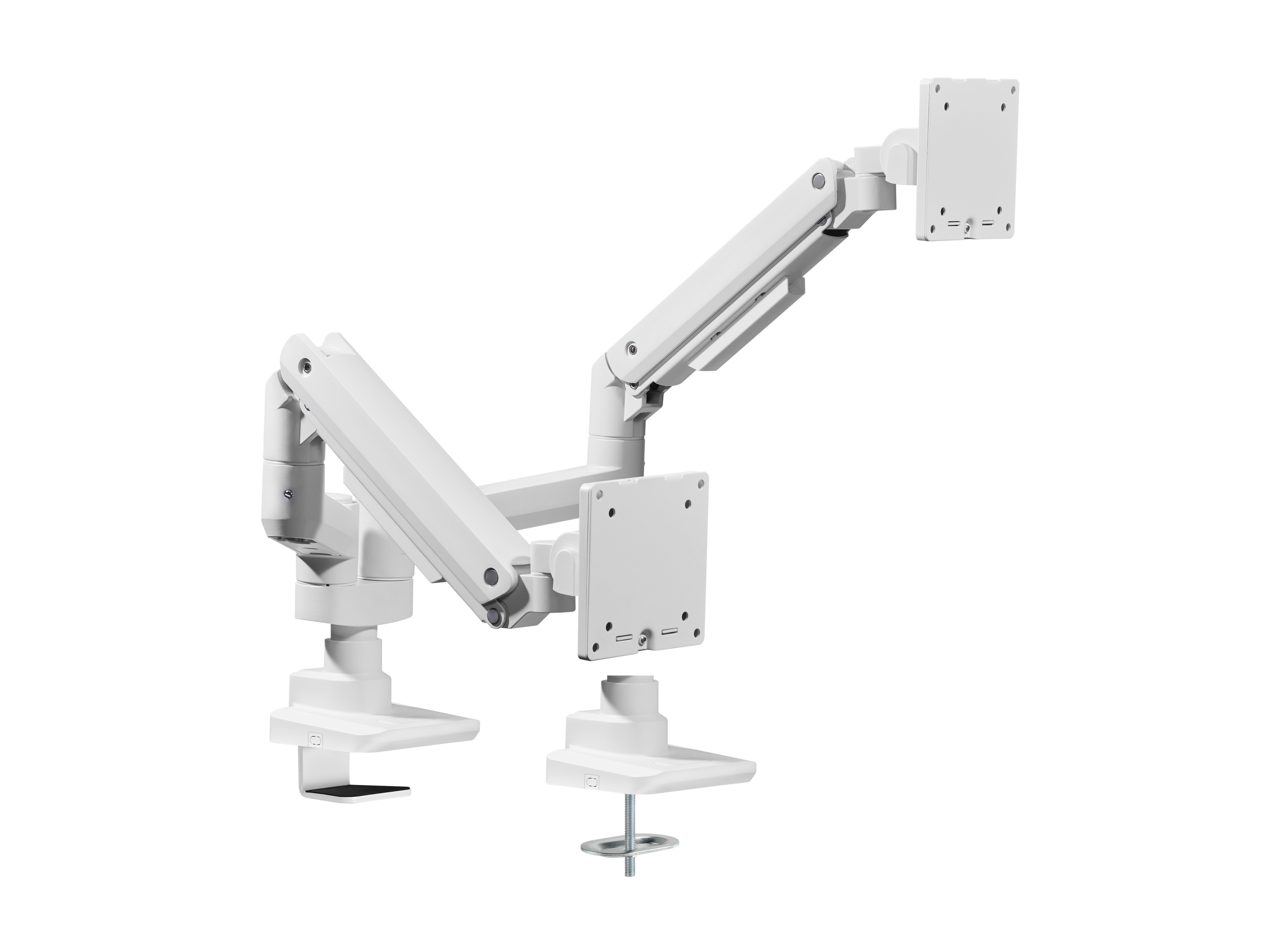 Equip Suporte de montagem de secretária para monitor duplo de 17“-35”, branco